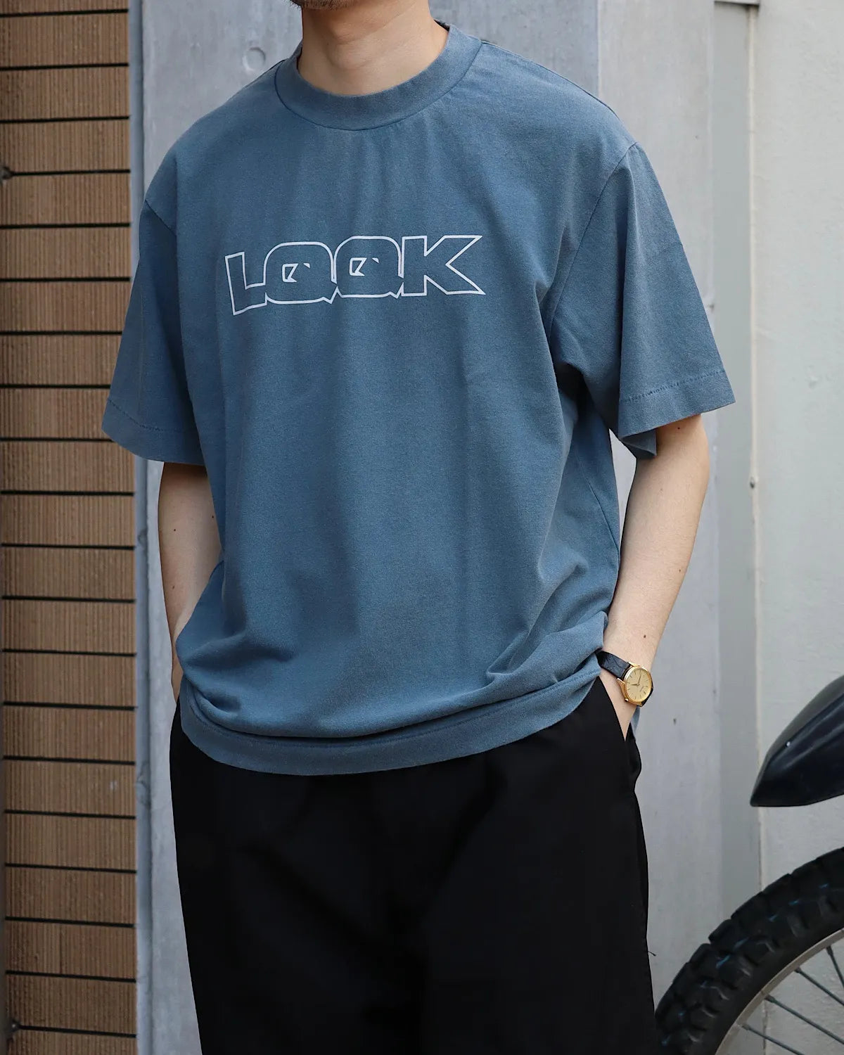 LQQK STUDIO / DISCHARGE DECONSTRUCTION TEE (LQS26DS10)