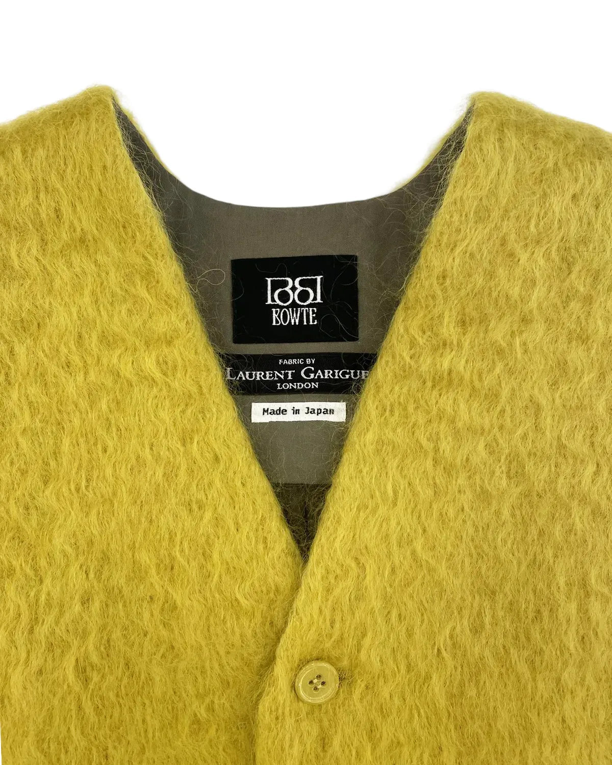 BOWTE / UK FABRIC MOHAIR 2WAY FRONT VEST (252-06-0009)