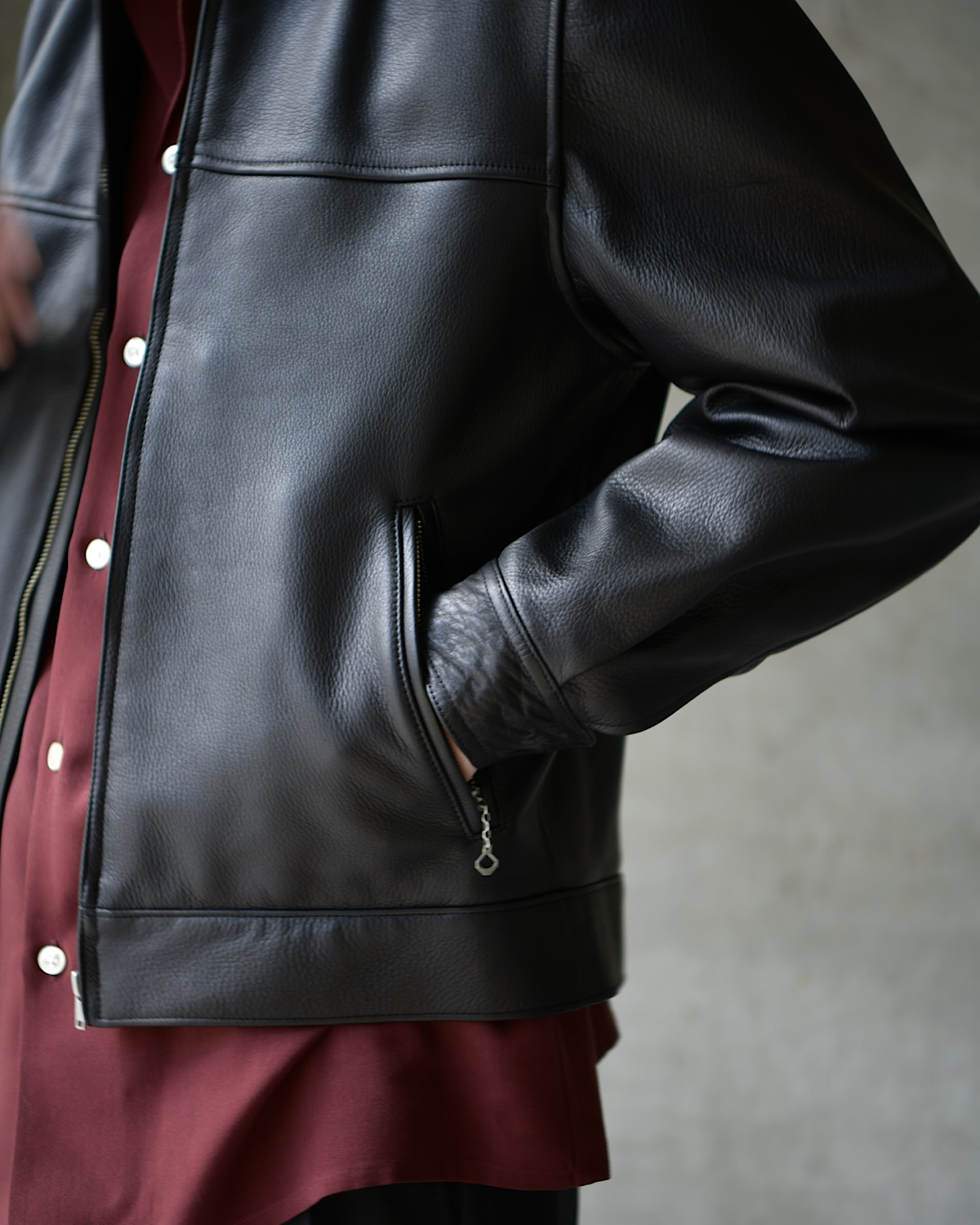 WACKO MARIA / LEATHER SINGLE RIDERS JACKET (26SS-WMO-BL02)