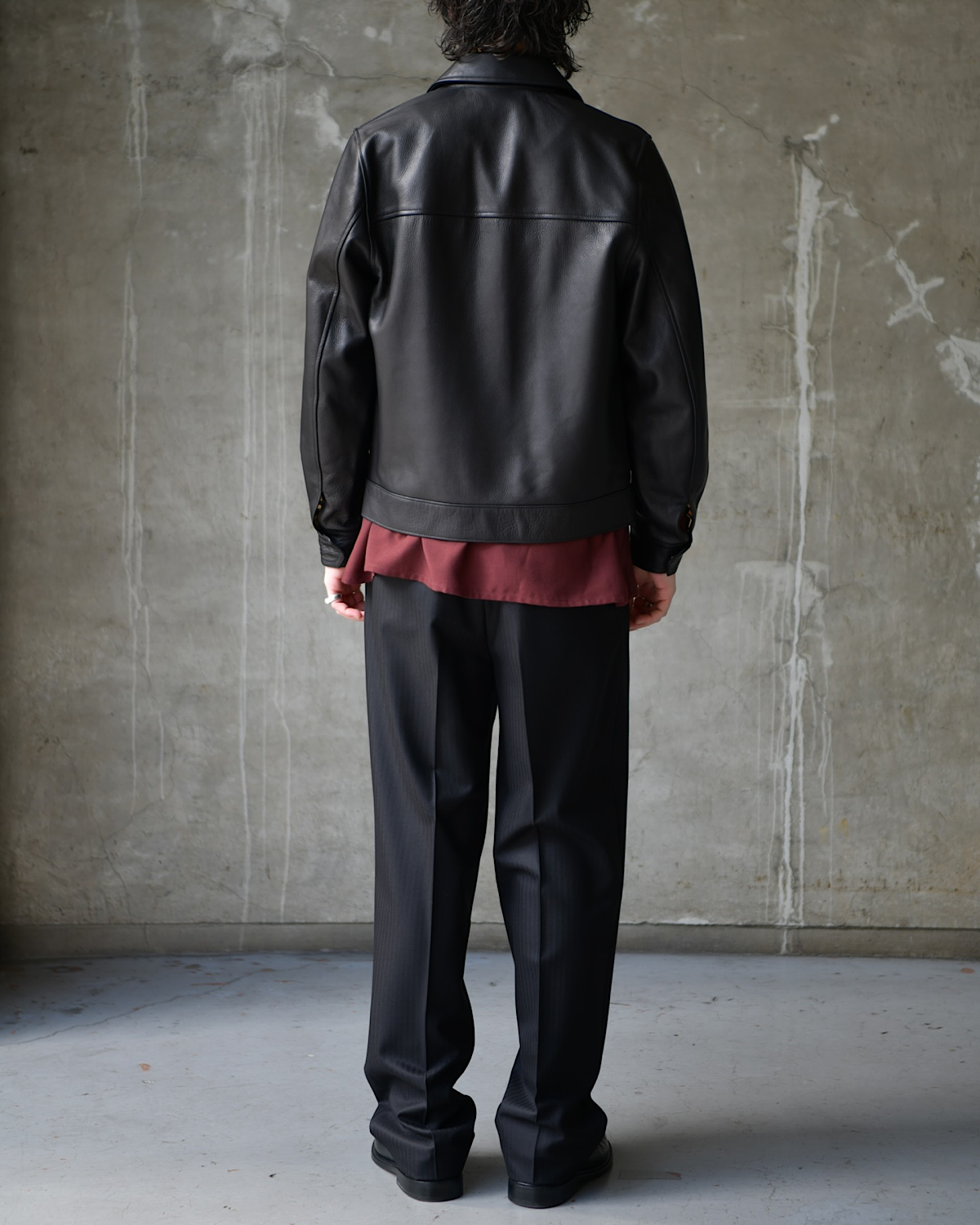 WACKO MARIA / LEATHER SINGLE RIDERS JACKET (26SS-WMO-BL02)