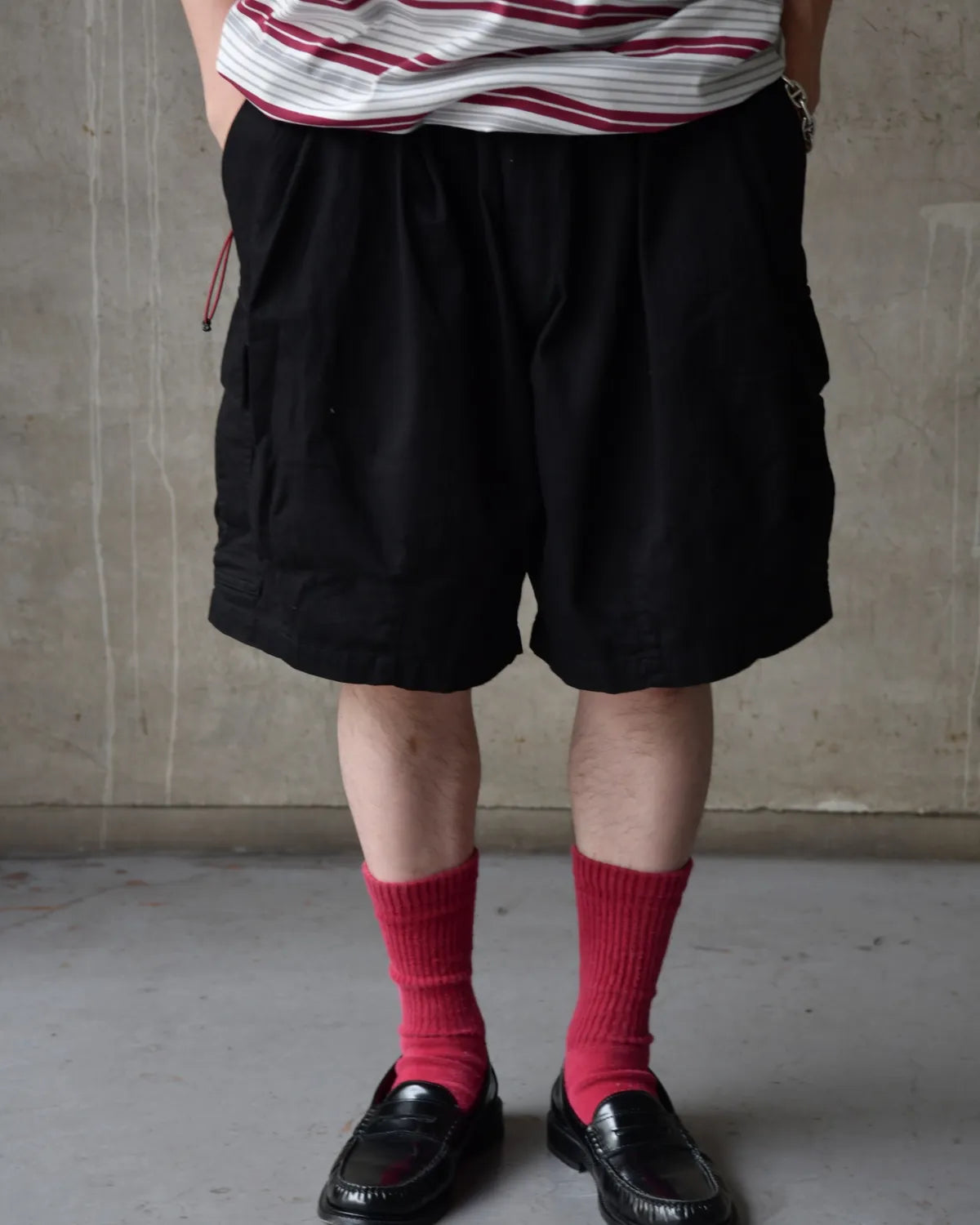 is-ness / Herringbone 6-Pocket Shorts (26SS_23_1005SSPT04-2)