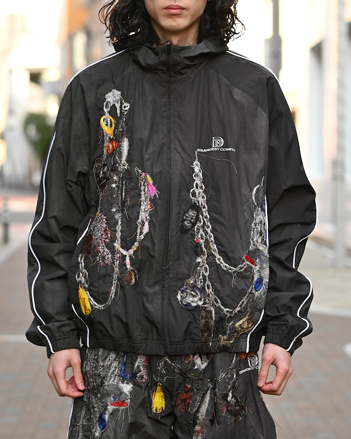 doublet / EMBROIDERED CHAIN TRACK JACKET (26SS22BL252)