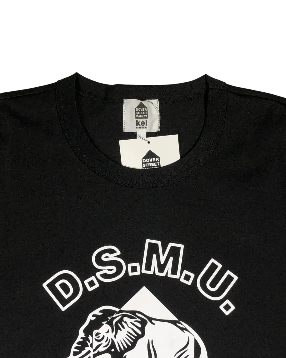 DOVER STREET MARKET kei ninomiya / SS T-SHIRT "D.S.M.U" COTTON PONTE (DSM01T007)