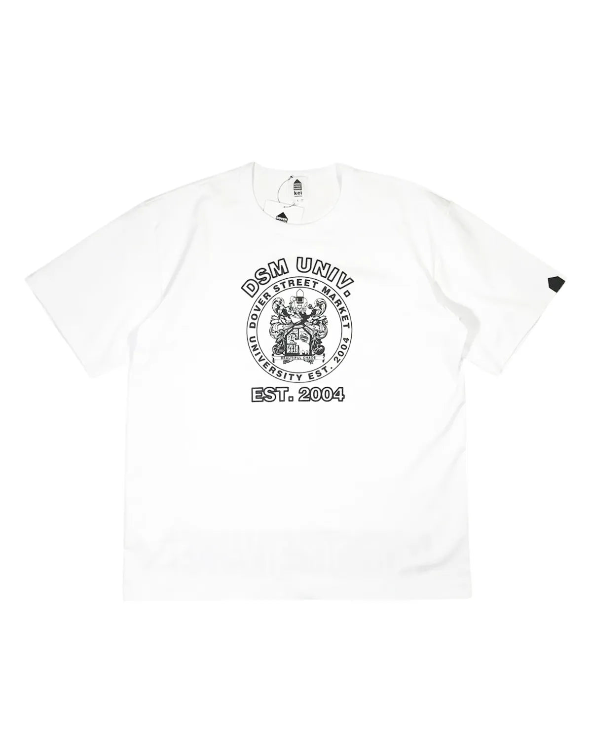 DOVER STREET MARKET kei ninomiya / SS T-SHIRT "DSM UNIVERSITY" COTTON PONTE KNIT (DSM01T004)