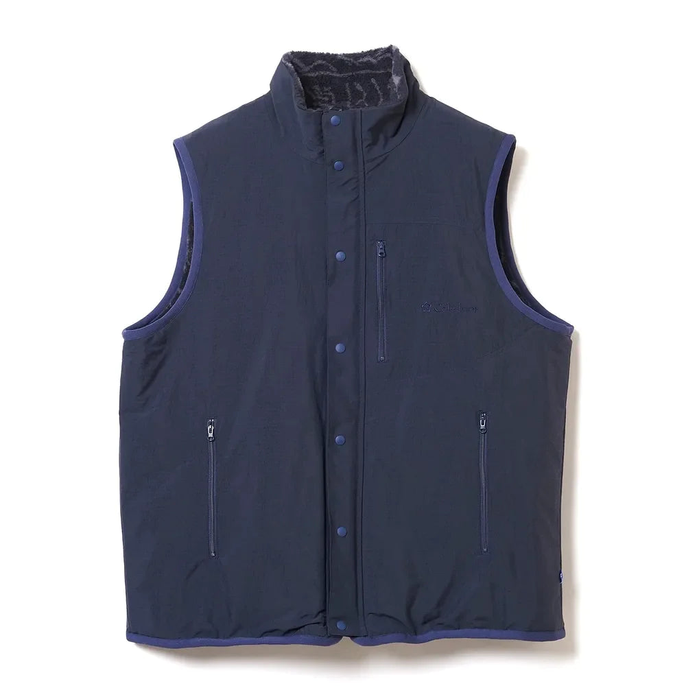CaledoorのReversible Nylon Recycled Fleece Vest