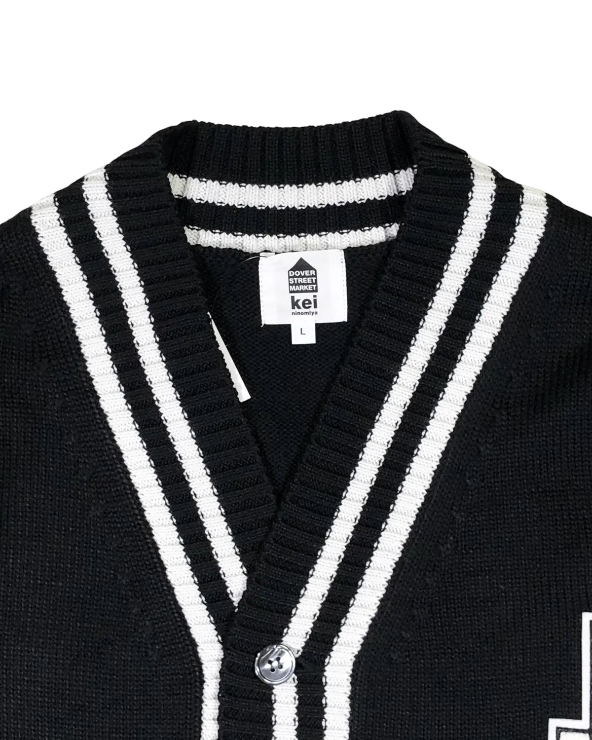 DOVER STREET MARKET kei ninomiya / OVERSIZED CARDIGAN WITH PATCH KNIT (DSM01N001)