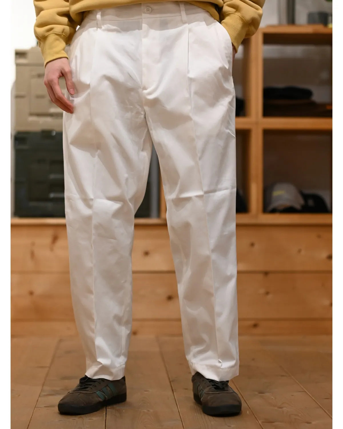 WACKO MARIA / DOUBLE PLEATED CHINO TROUSERS (26SS-WMP-PT12)