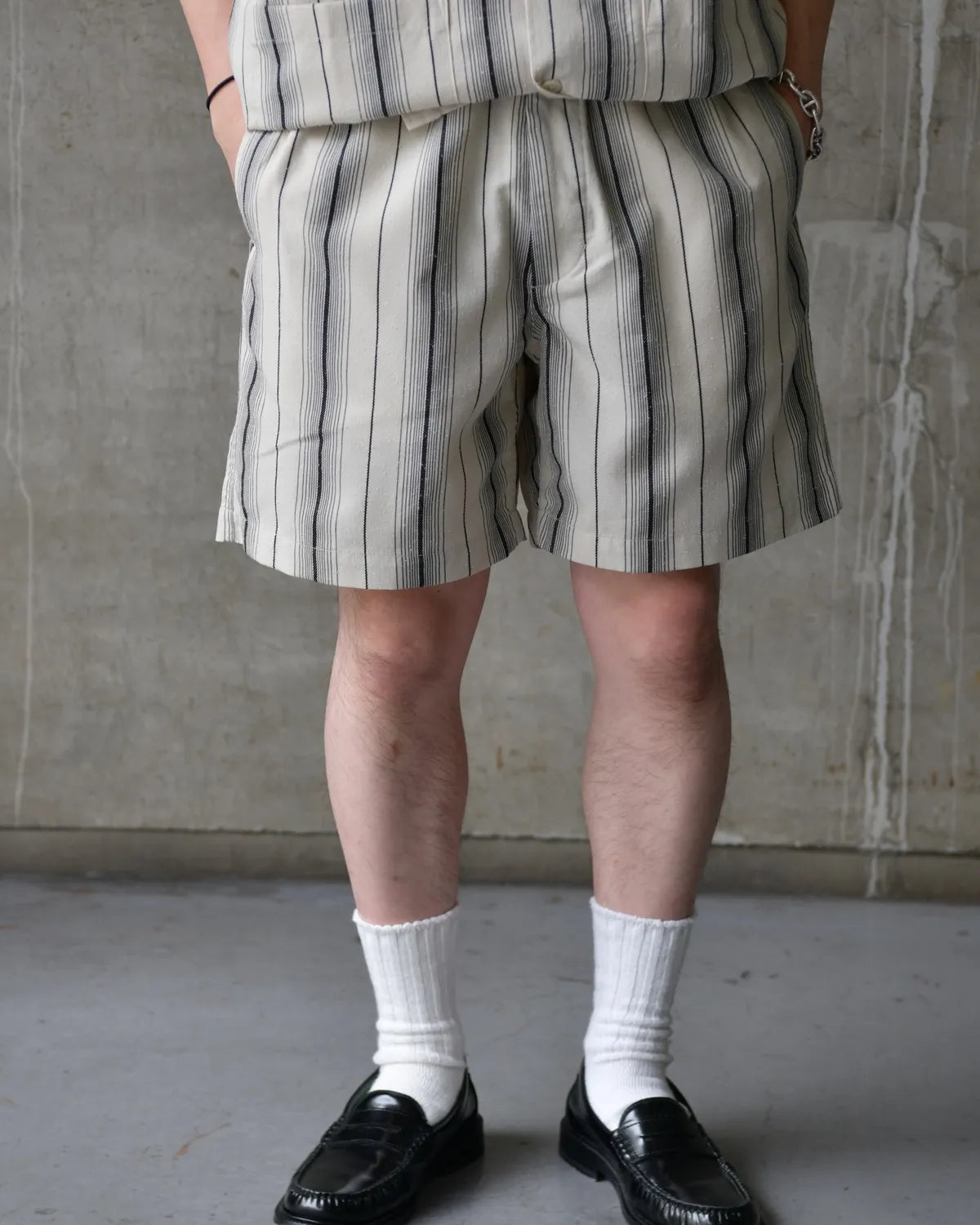 COOTIE PRODUCTIONS® / Dobby Chain Stripe Easy Shorts (CTE-26S130)