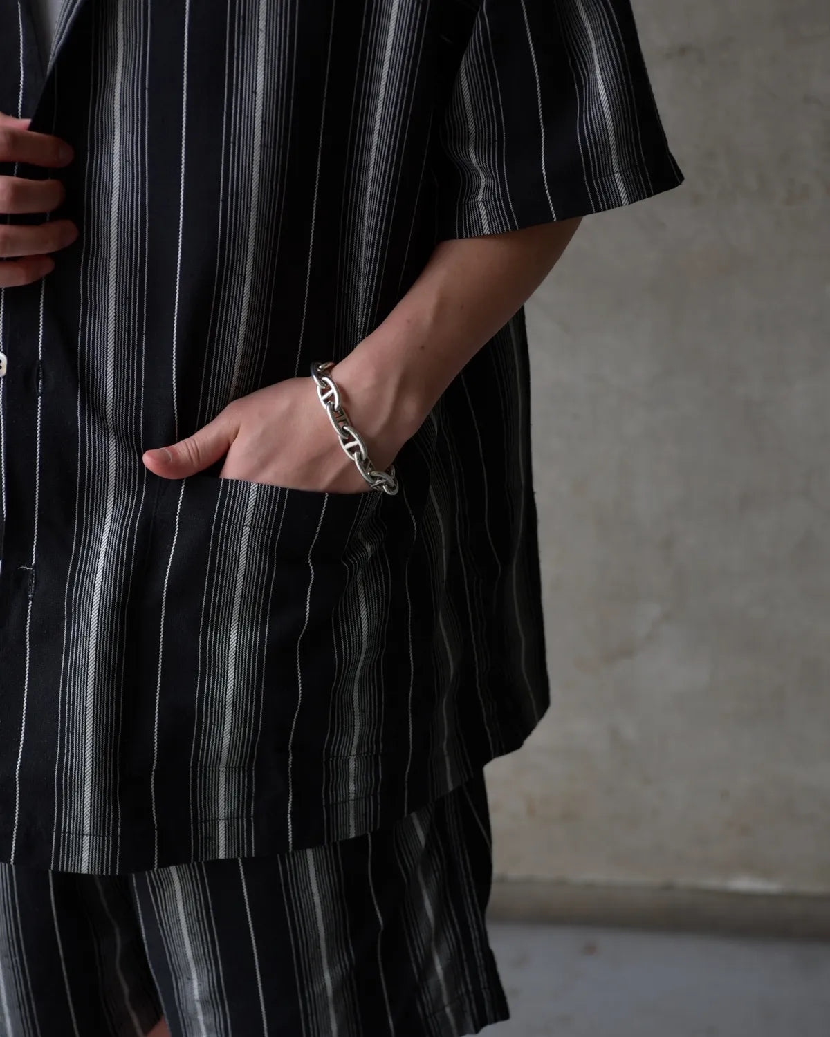 COOTIE PRODUCTIONS® / Dobby Chain Stripe S/S Cavana Shirt (CTE-26S414)