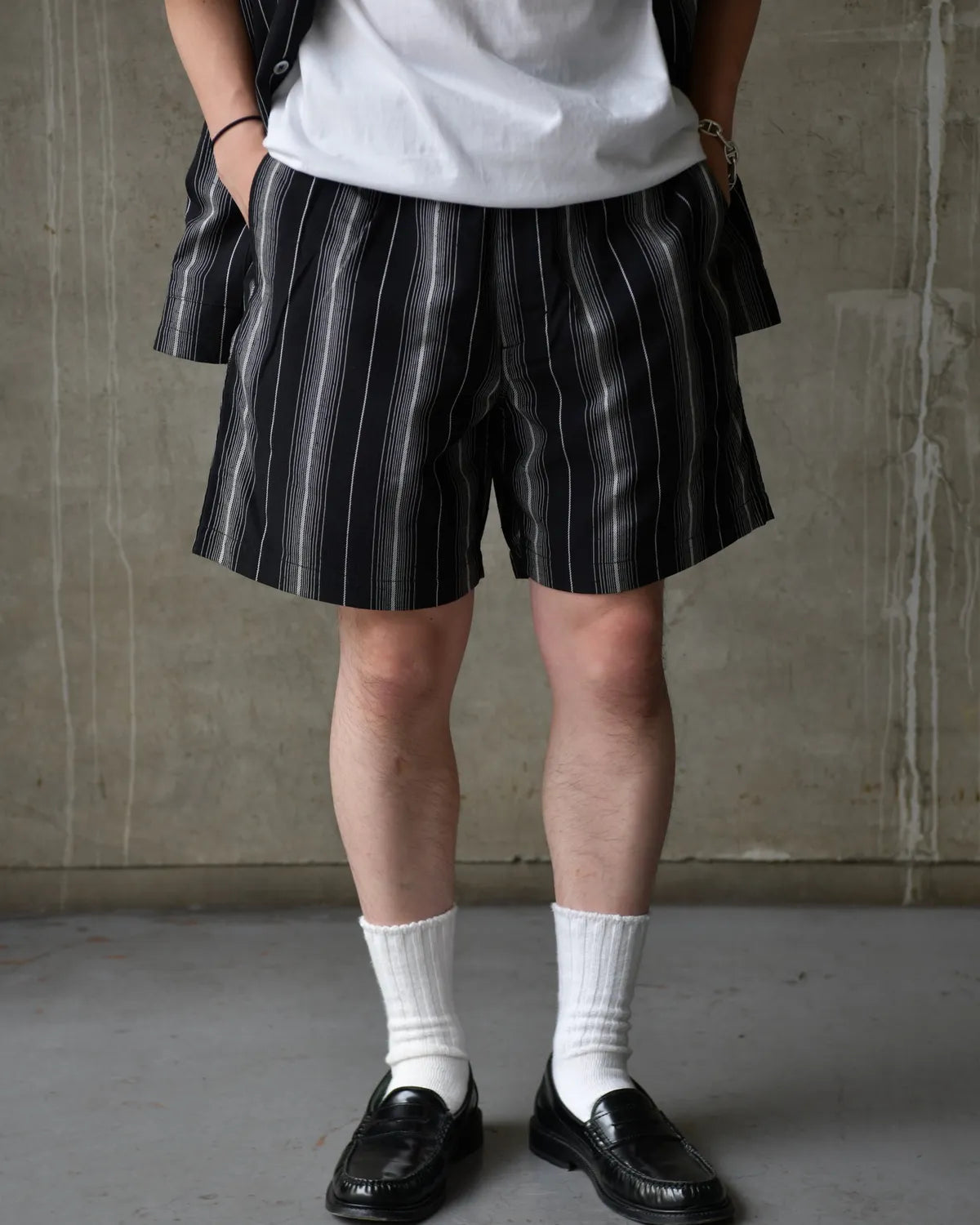 COOTIE PRODUCTIONS® / Dobby Chain Stripe Easy Shorts (CTE-26S130)
