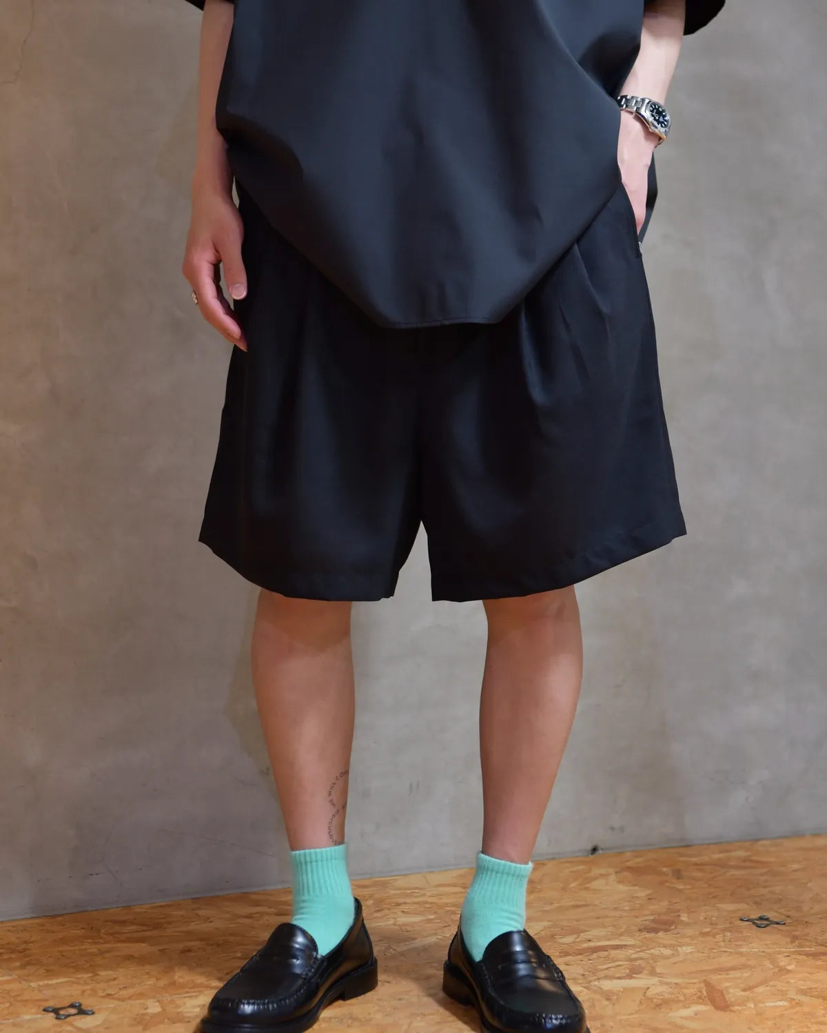 N.HOOLYWOOD COMPILE / 2TUCK EASY HALF PANTS (2261-CP50-004)