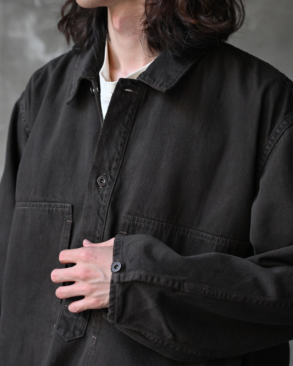 A.PRESSE / Vintage M-35 Denim Pullover Jacket (26AAP-01-57)