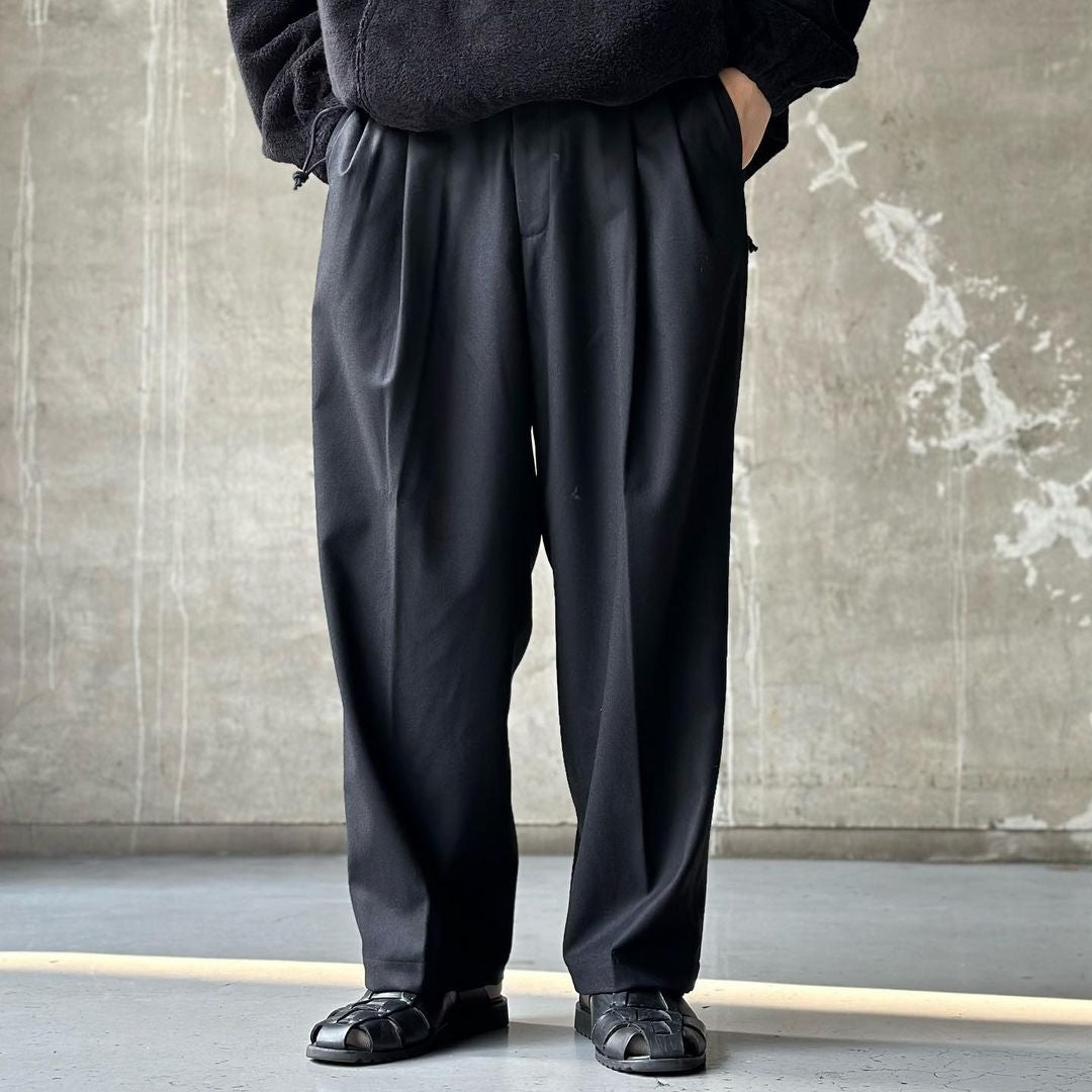 COOTIE PRODUCTIONS® / CA/W Flannel 2Tuck Wide Easy Trousers