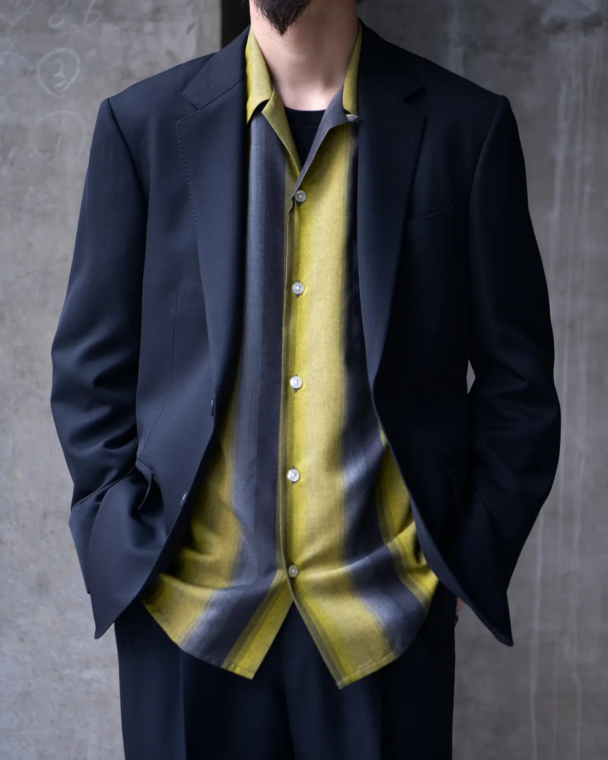 WACKO MARIA × DORMEUIL / SINGLE BREASTED JACKET -TYPE-7- & PLEATED TROUSERS (25FW-WMO-SU07)