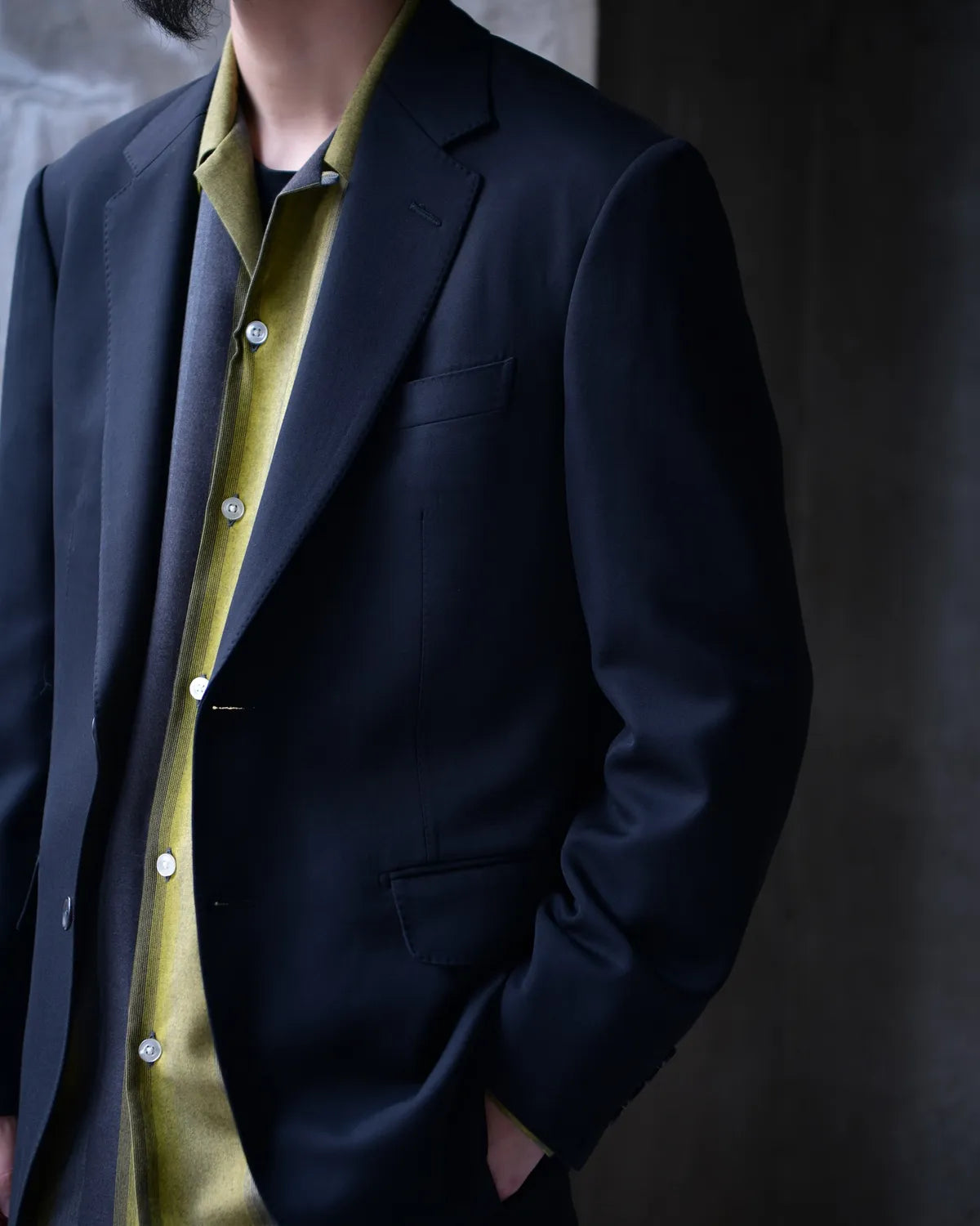 WACKO MARIA × DORMEUIL / SINGLE BREASTED JACKET -TYPE-7- & PLEATED TROUSERS (25FW-WMO-SU07)