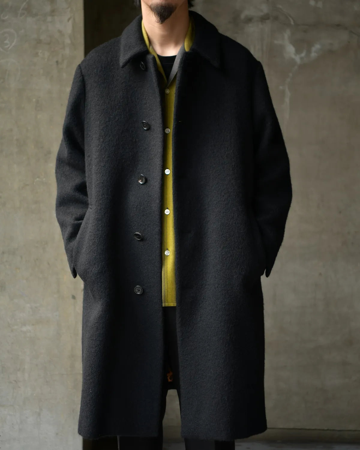 WACKO MARIA / WOOL MOHAIR BAL COLLAR COAT (25FW-WMO-CO02)