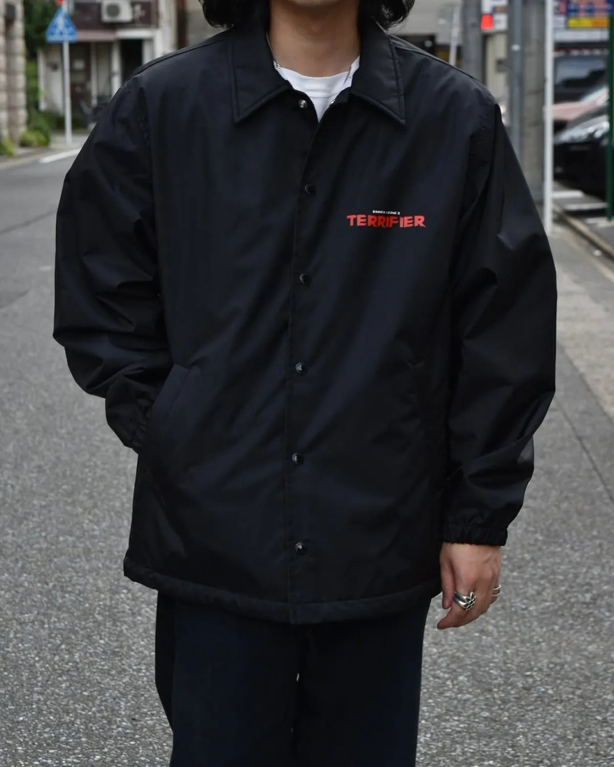 WACKO MARIA × TERRIFIER / COACH JACKET (TERRIFIER-WM-BL02)