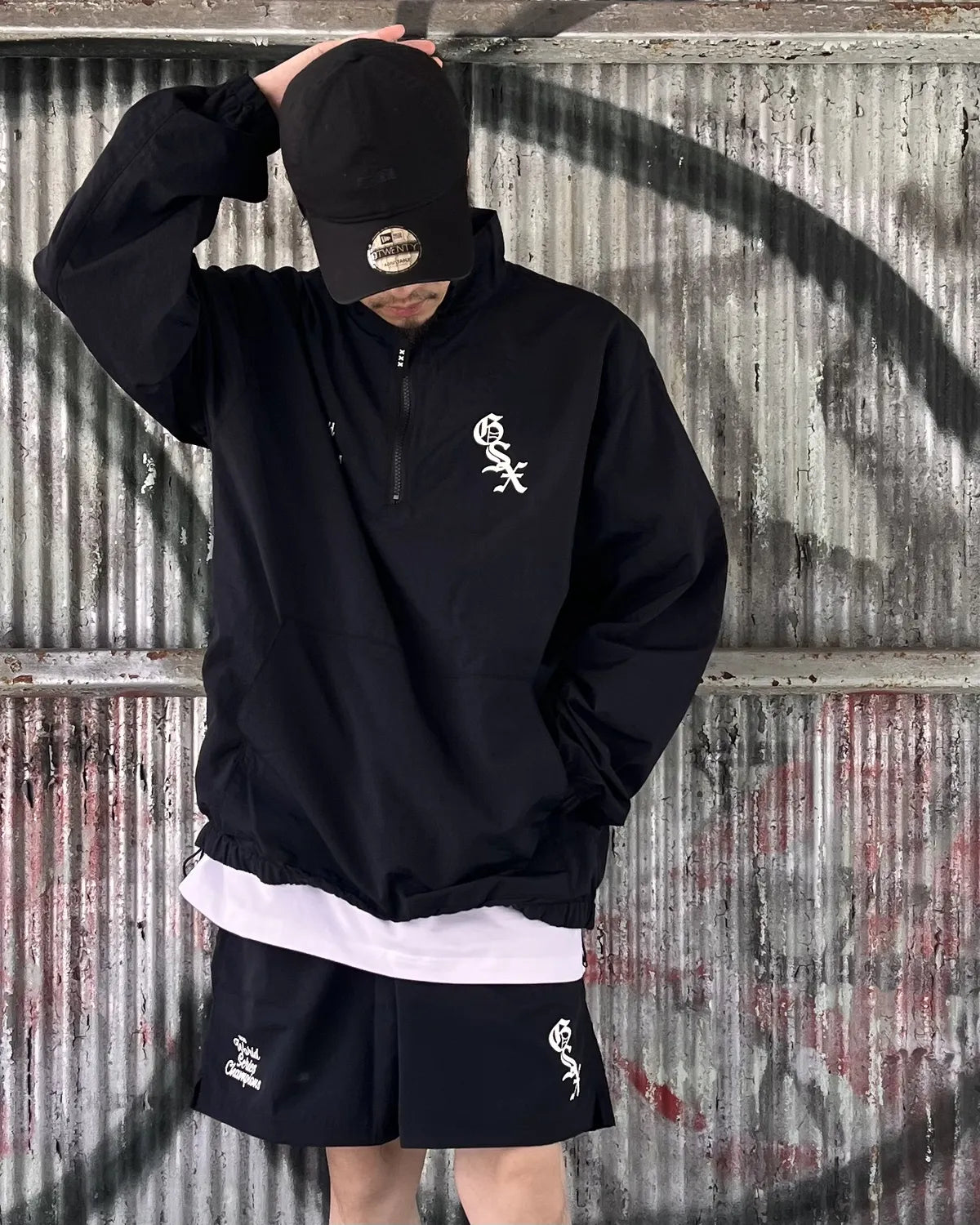 GOD SELECTION XXX / GSX Logo Half-Zip Pullover Track Jacket (GX-S26-JK-01)