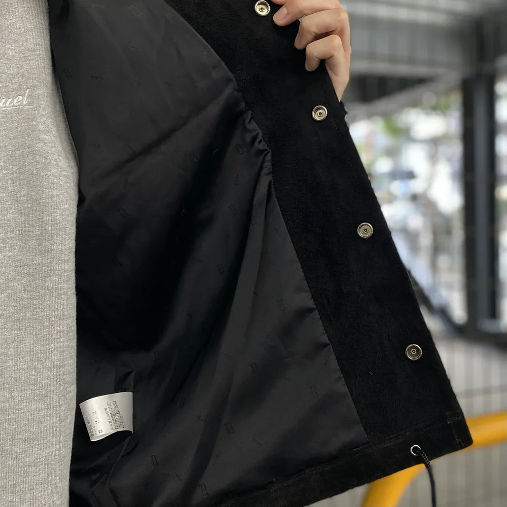 SEQUEL / SUEDE LEATHER COACH JACKET