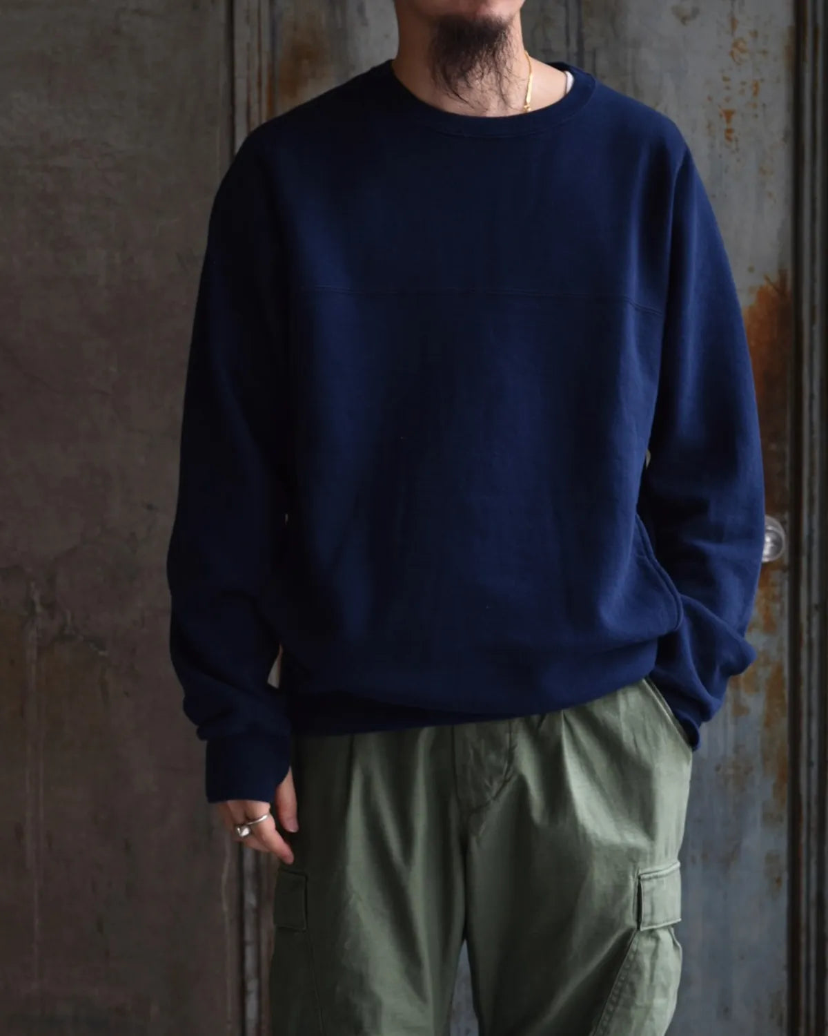 NONNATIVE / DWELLER CREW PULLOVER COTTON SWEAT (NN-C4701)