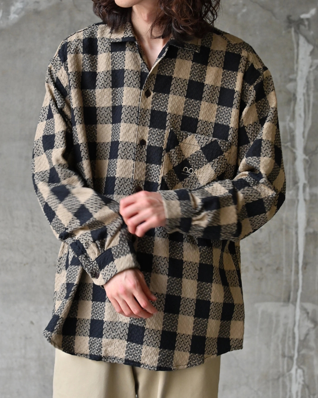 nanamica / OOAL Block Check Jacquard Shirt (S26FG017)