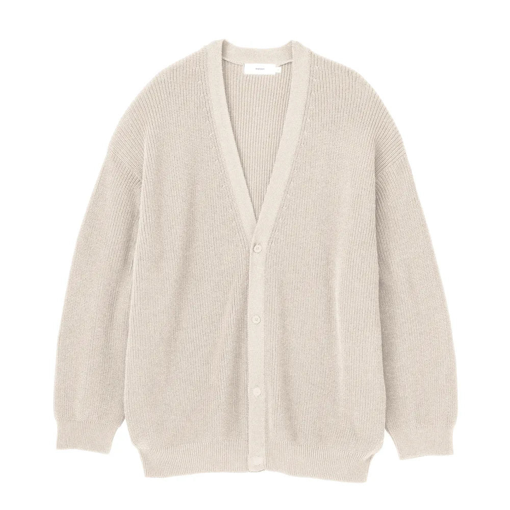 Graphpaper / Suvin Loose Rib Cardigan (GU241-80061B)