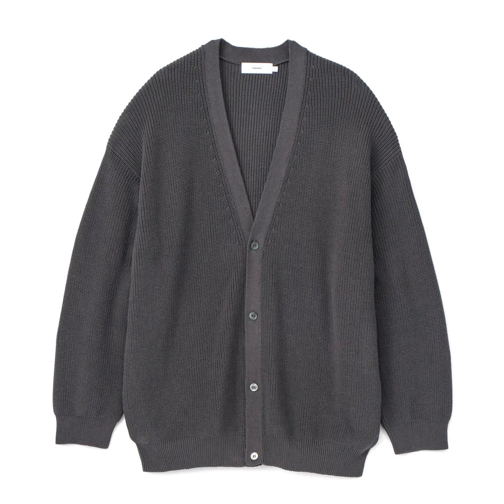 Graphpaper / Suvin Loose Rib Cardigan (GU241-80061B)