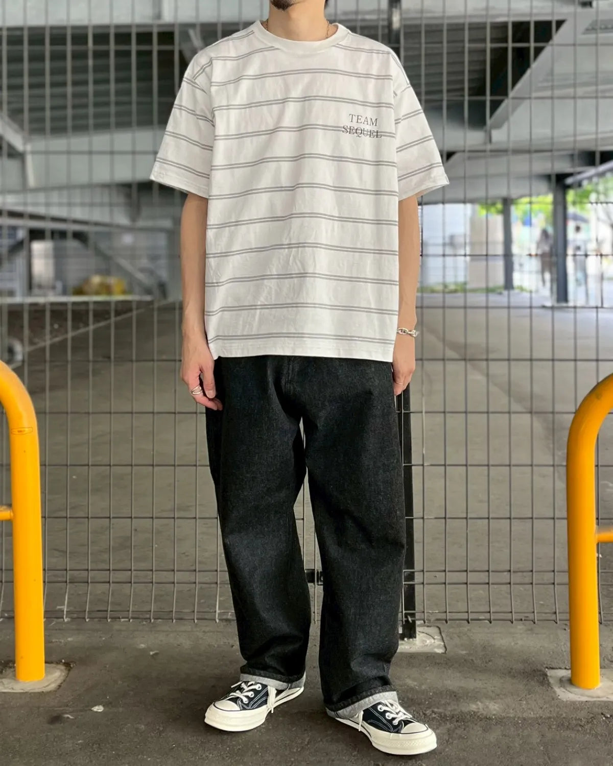 SEQUEL / BORDER T-SHIRT (SQ-26SS-CS-03)