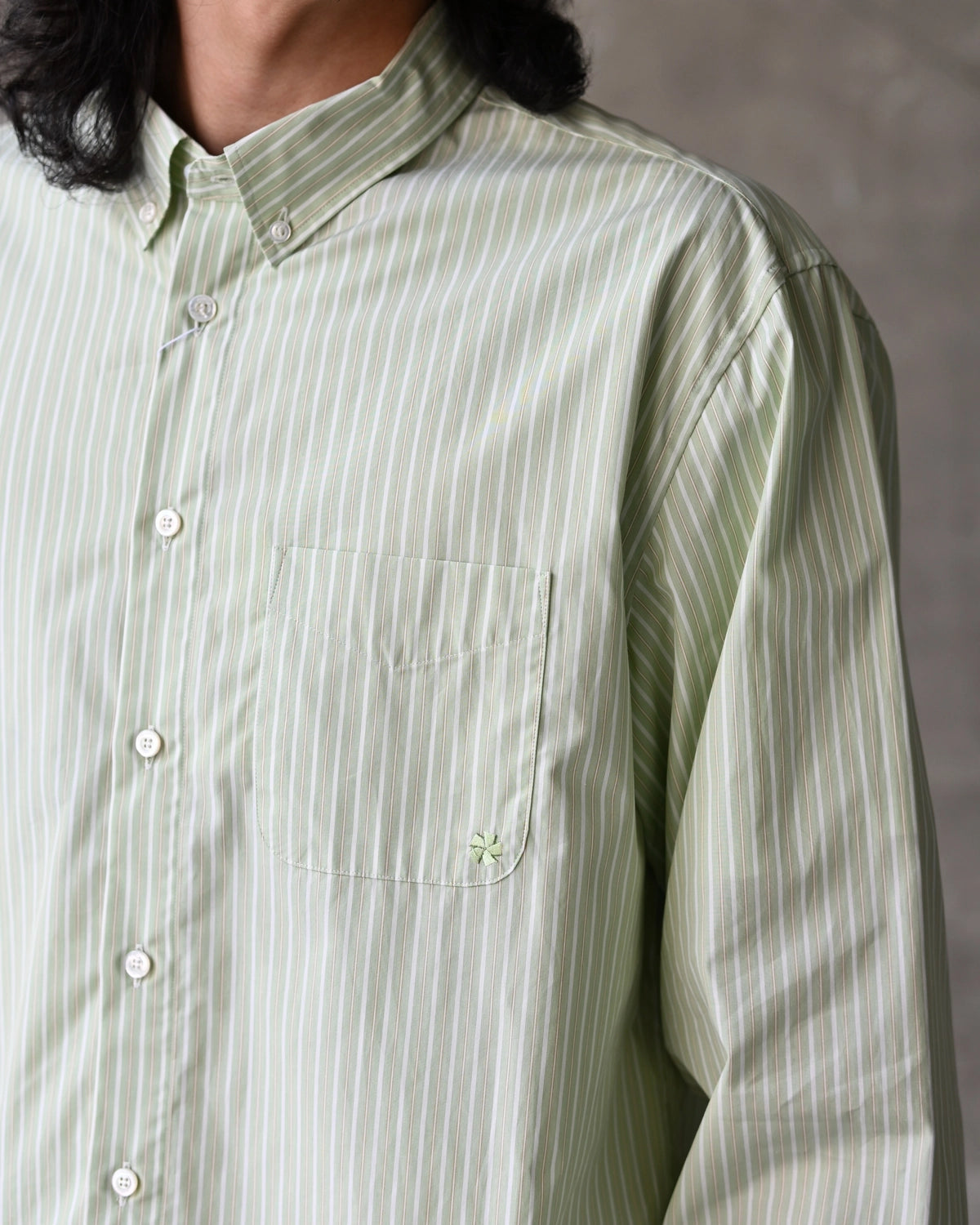 vowels / L/S Striped Shirt (VO-26AW-SH019)