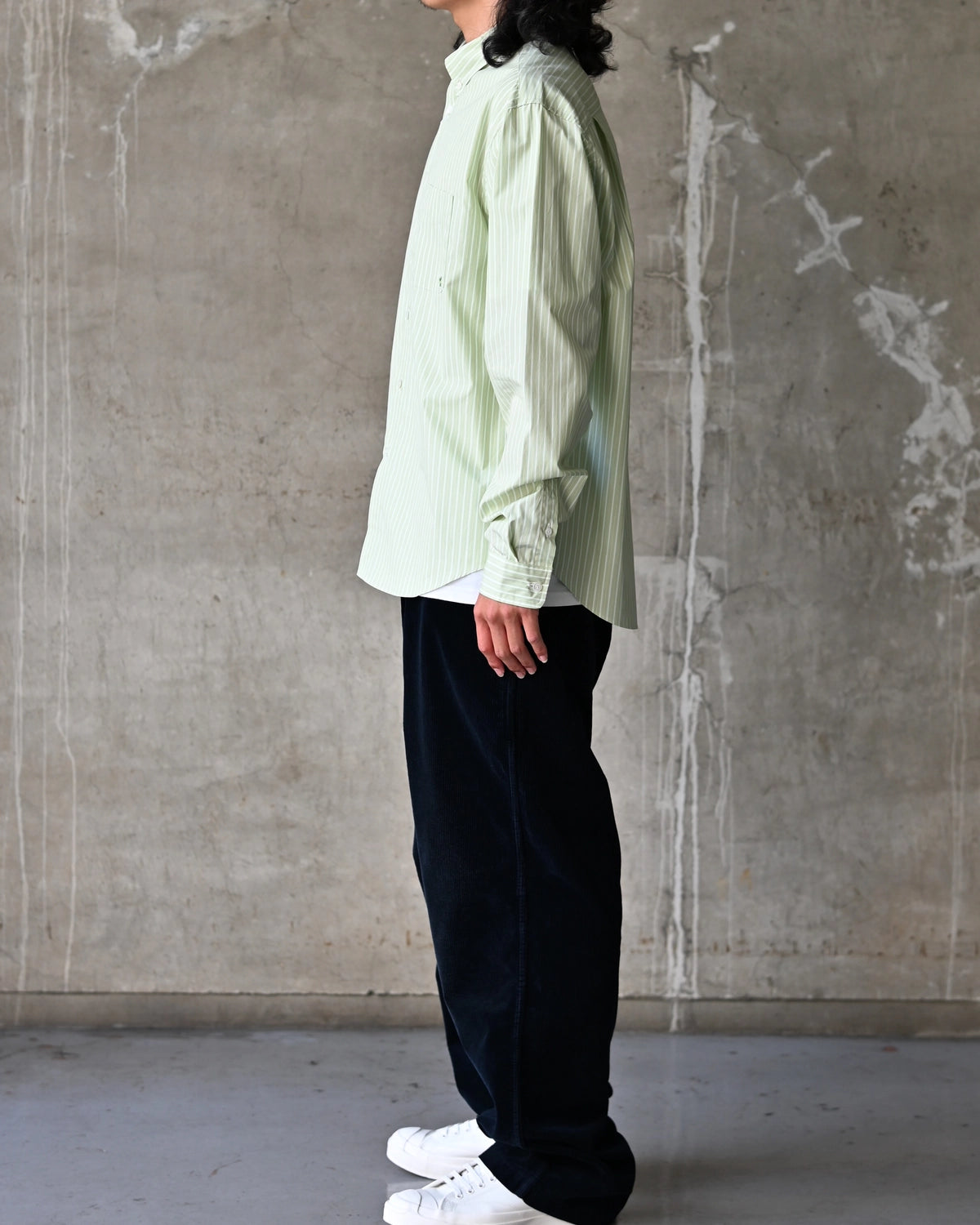 vowels / L/S Striped Shirt (VO-26AW-SH019)