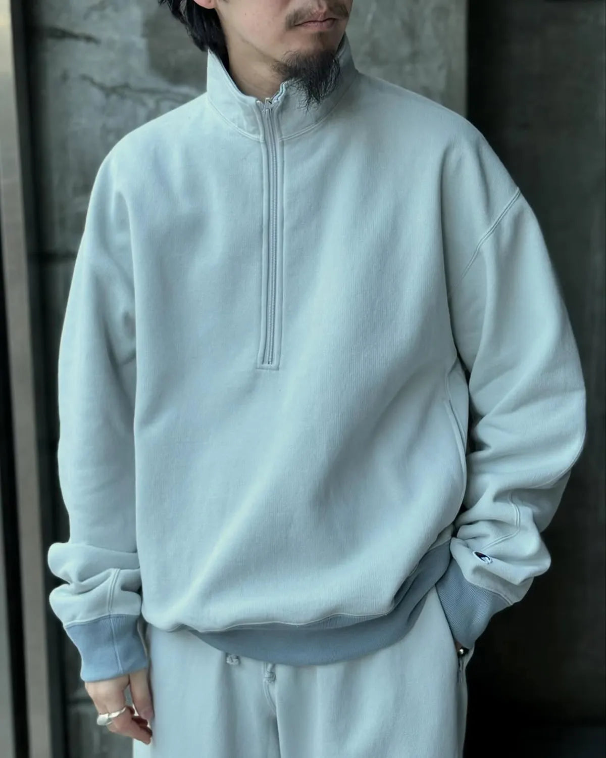 N.HOOLYWOOD × Champion / HALF ZIP SWEATSHIRTS (C8-B022)
