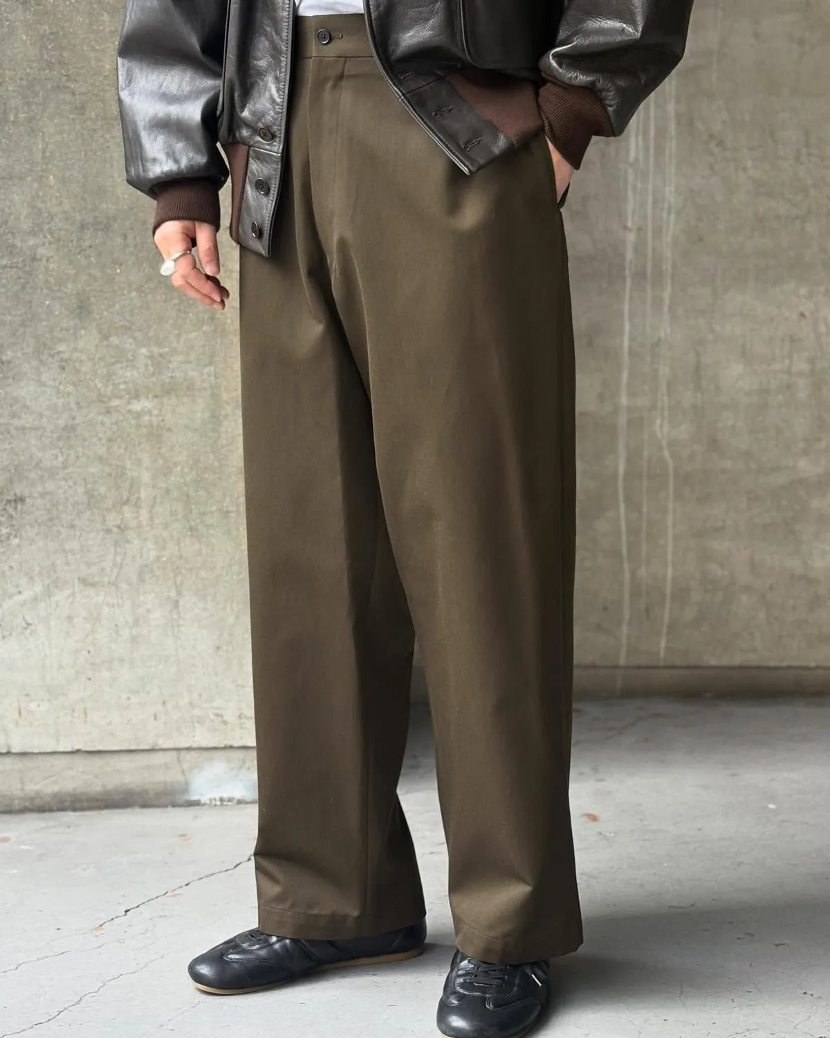 A.PRESSE / Wool Cotton WW2 Work Pants (26SAP-04-04)