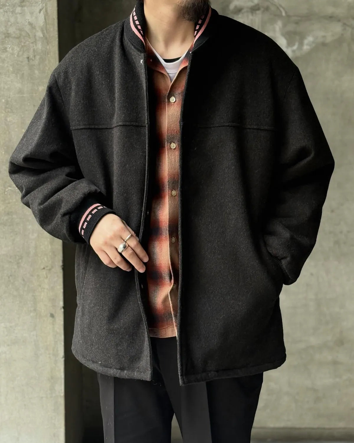 WACKO MARIA × LORO PIANA / CAR CLUB JACKET -A- -TYPE-1- (25FW-WMO-BL04)