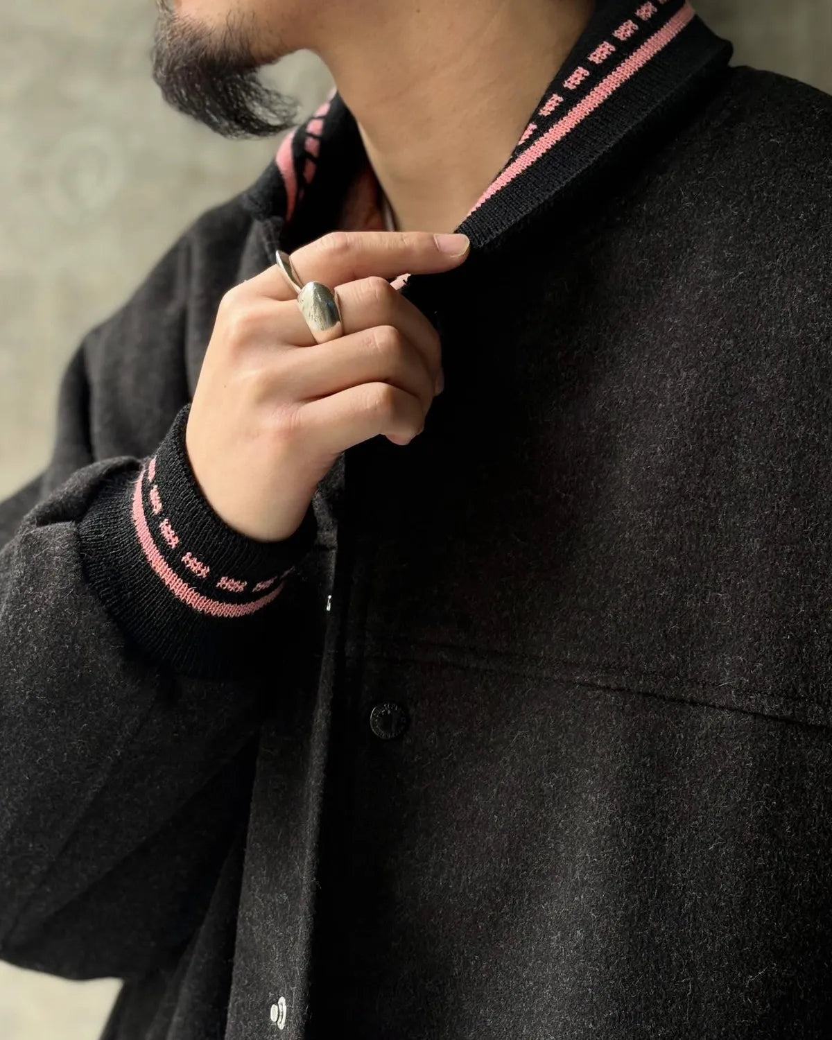 WACKO MARIA × LORO PIANA / CAR CLUB JACKET -A- -TYPE-1- (25FW-WMO-BL04)