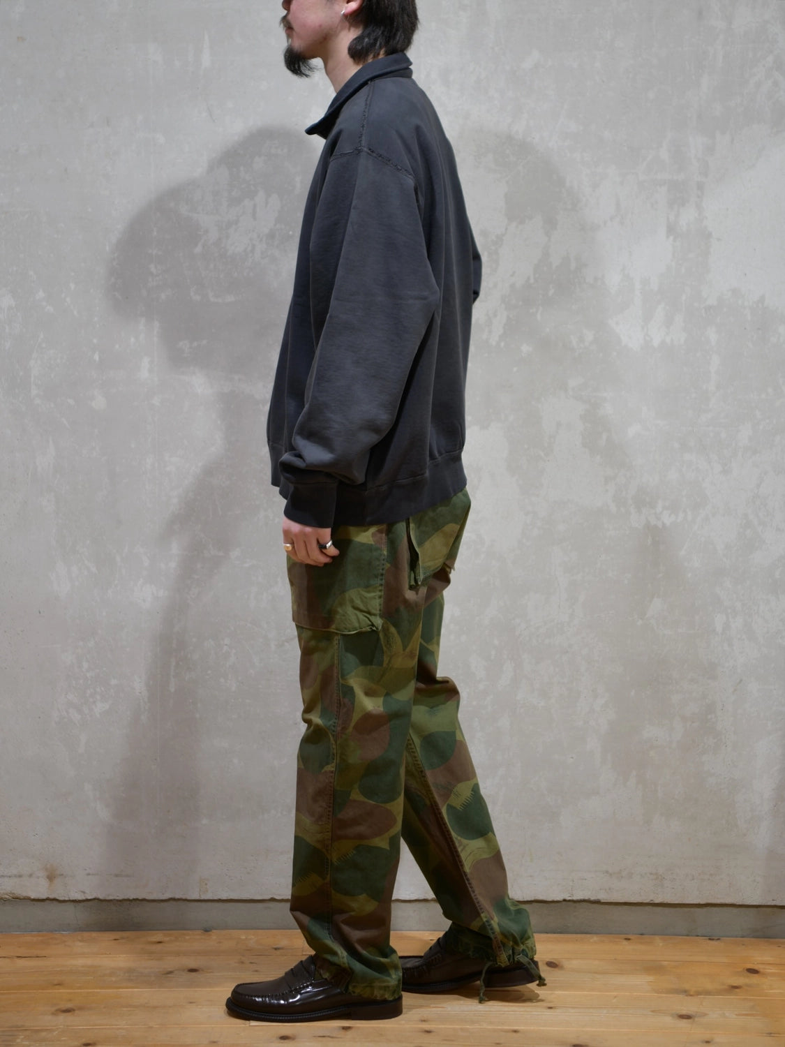 RRL / フレンチ テリー クォータージップ プルオーバー (MNRRKNI16820195)