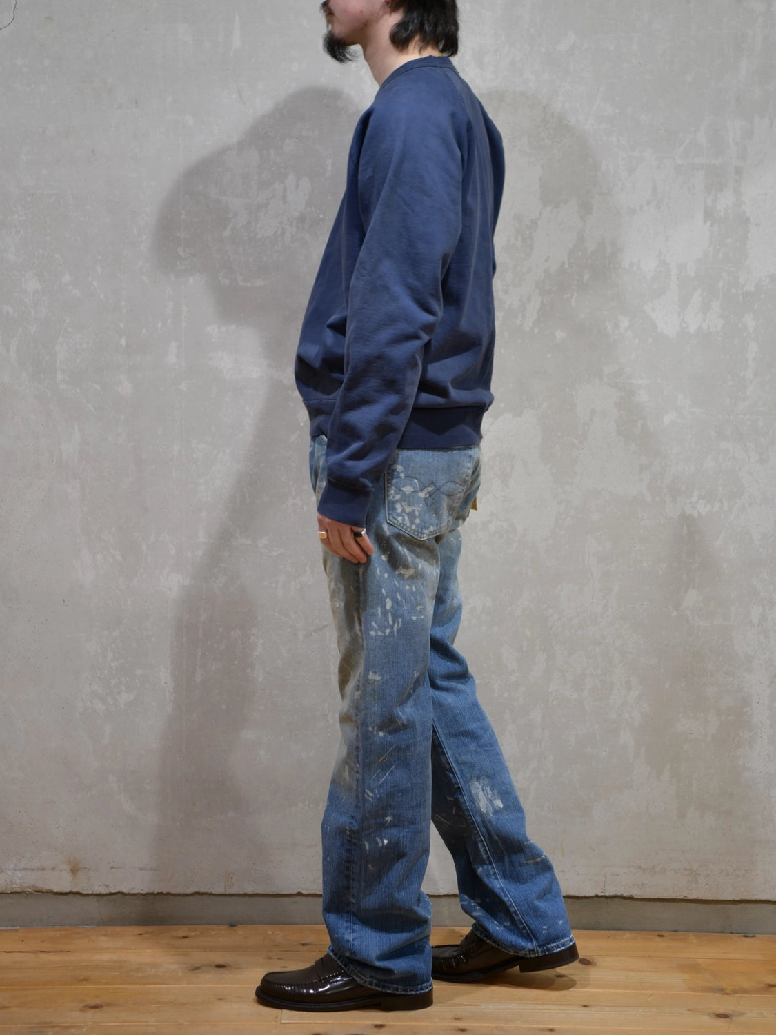 RRL / ストレート フィット Fenimore ディストレスト ジーンズ (MNRRDNM10920134)