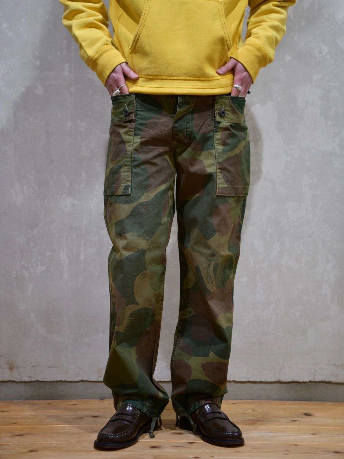 RRL / カモ ポプリン カーゴ フィールド パンツ (MNRRPNT14A20038)