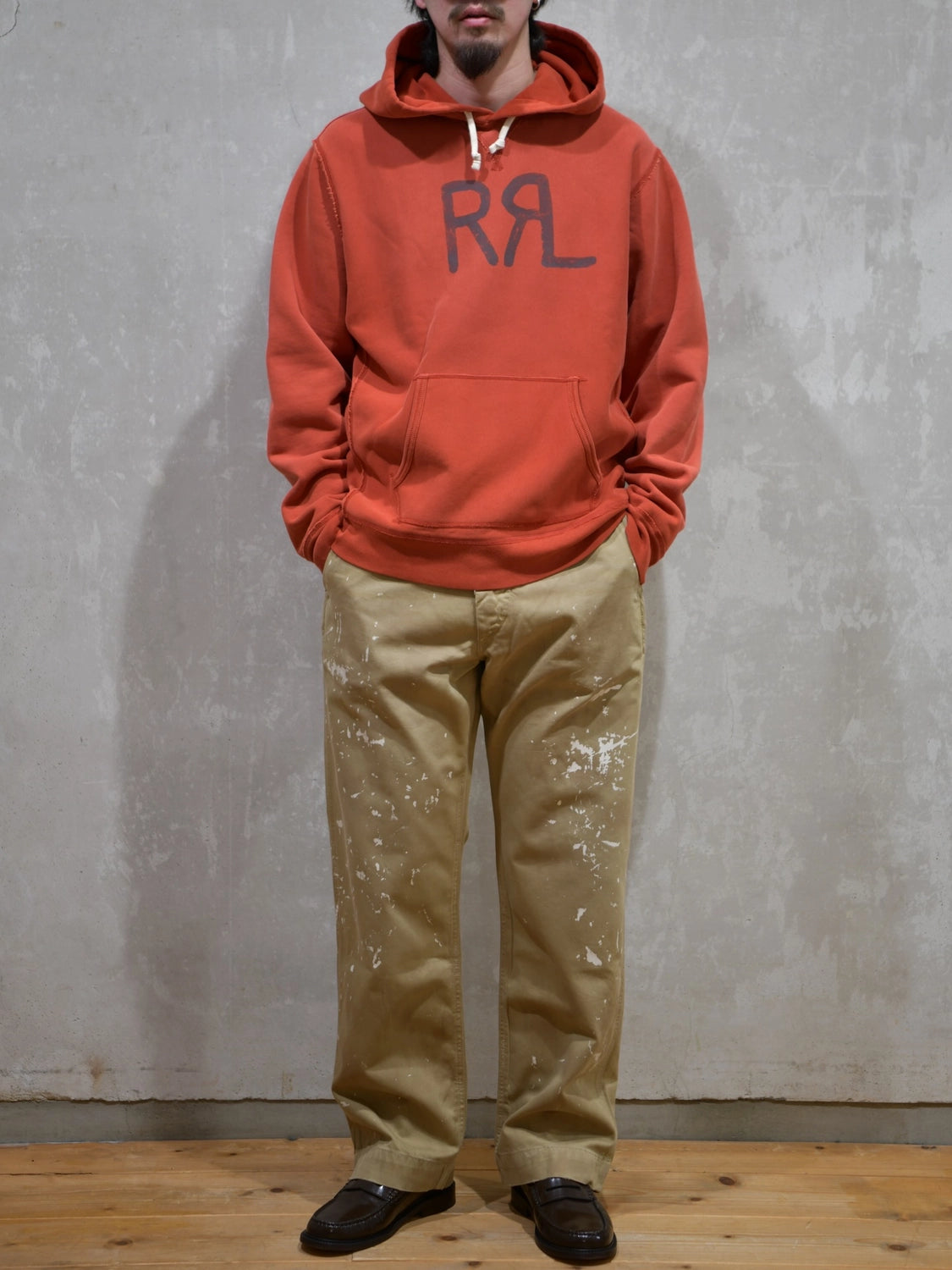 RRL / Double RL ranch ロゴ フーディ (MNRRKNI16820222)