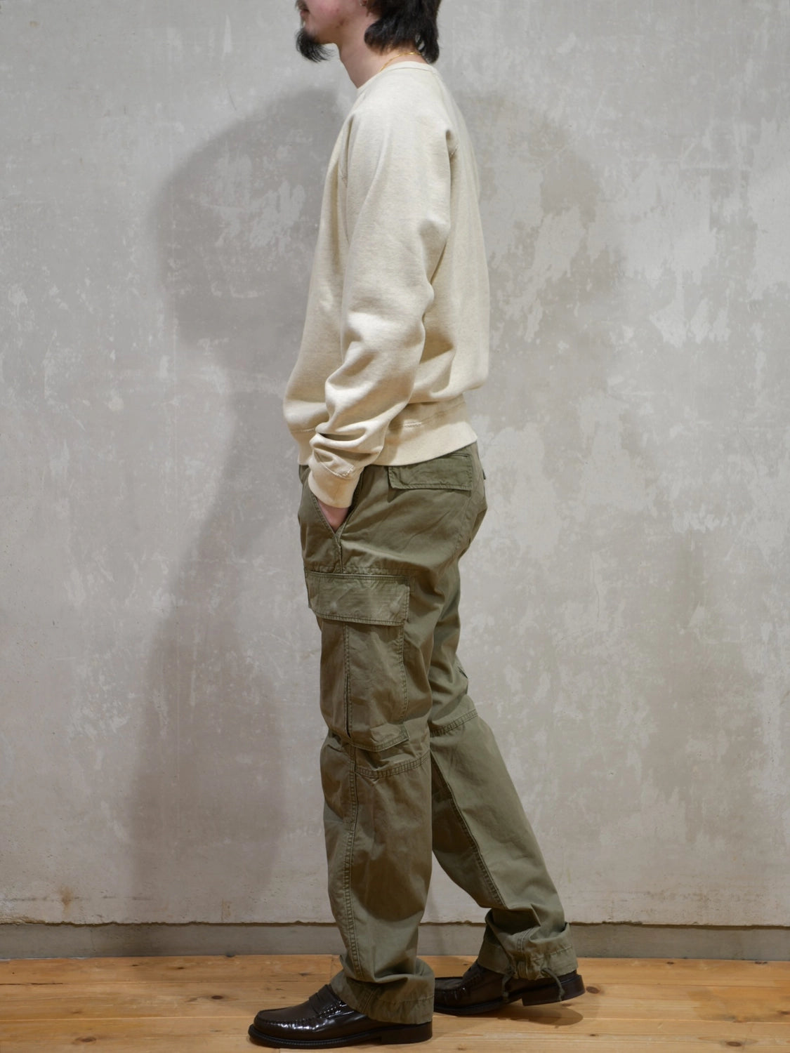 RRL / フレンチ テリー グラフィック スウェットシャツ (MNRRKNI16820134)