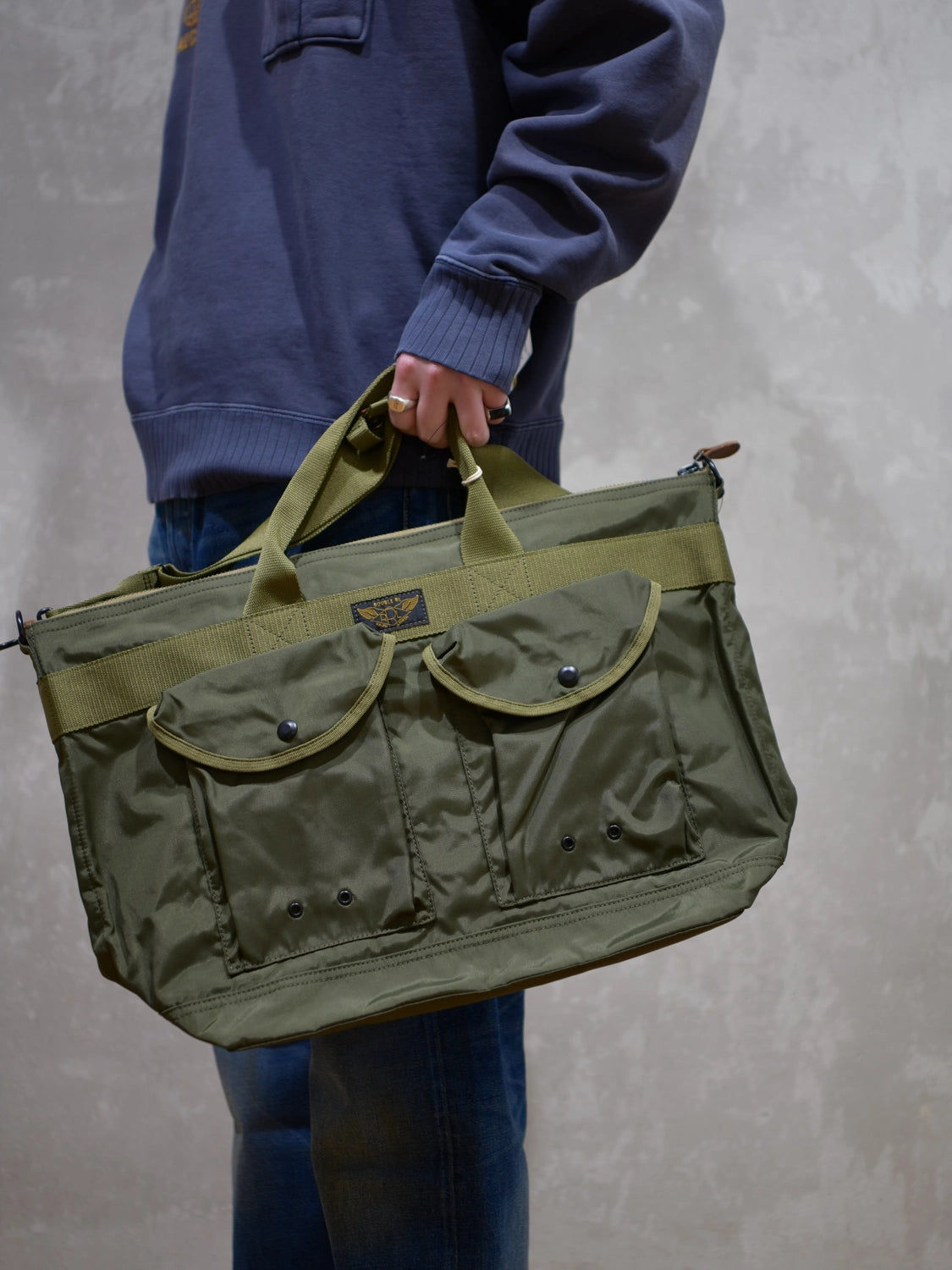 RRL / ナイロン ユーティリティ メッセンジャー バッグ (MARRBGS0G620015)