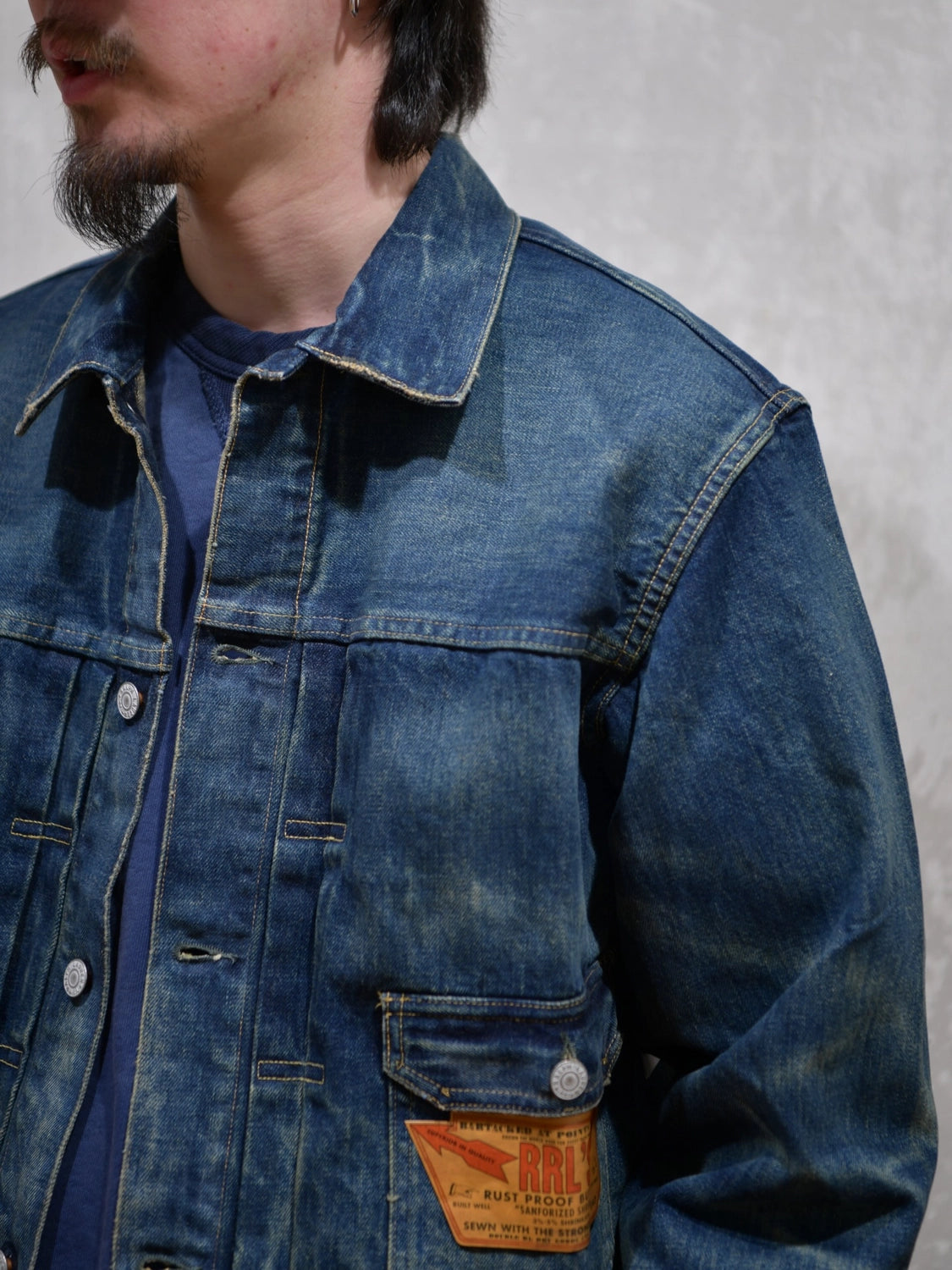 RRL / ウエストビュー デニム トラッカー ジャケット (MNRROTW16020151)
