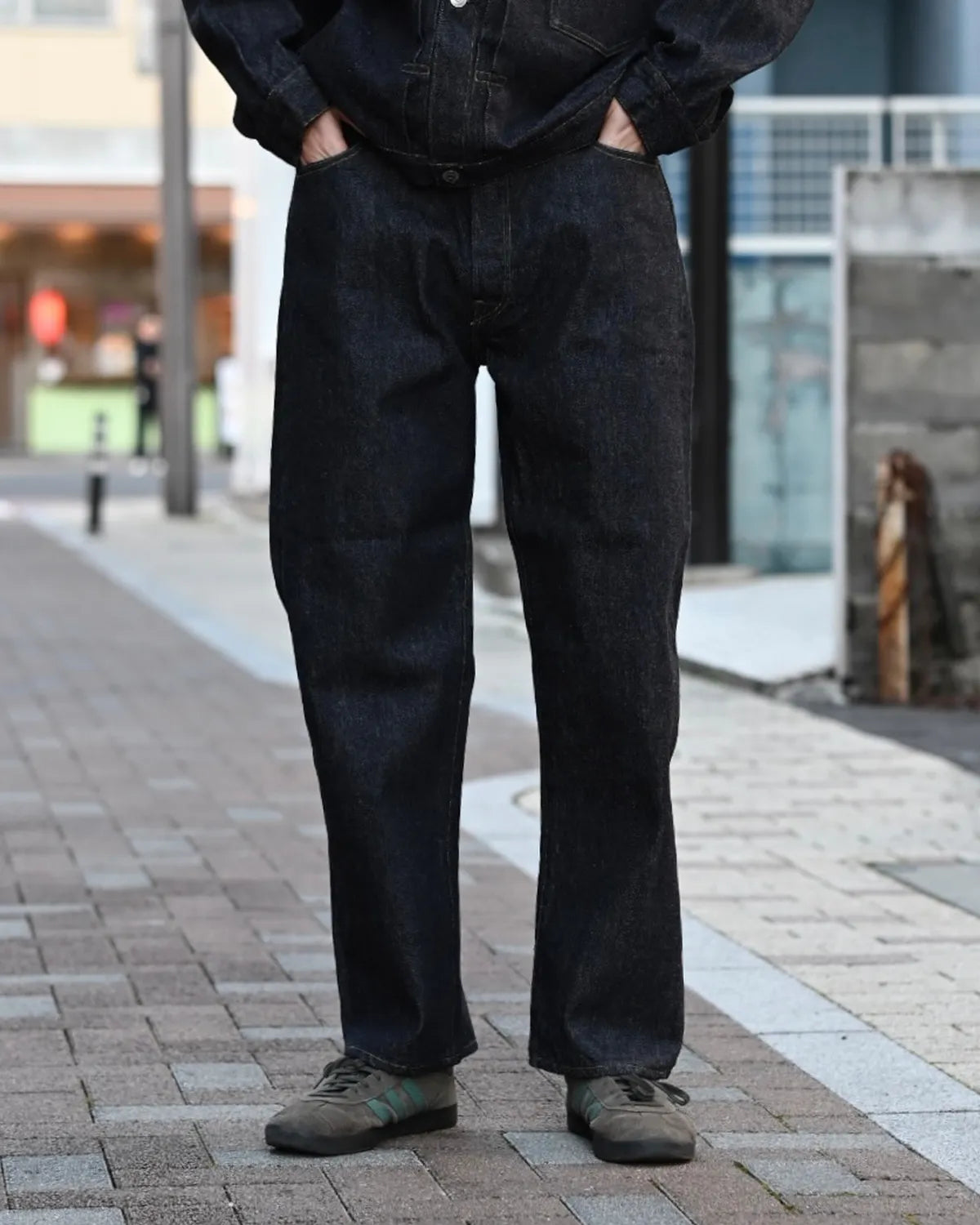 A.PRESSE / Washed Denim Wide Pants (AP-4001)