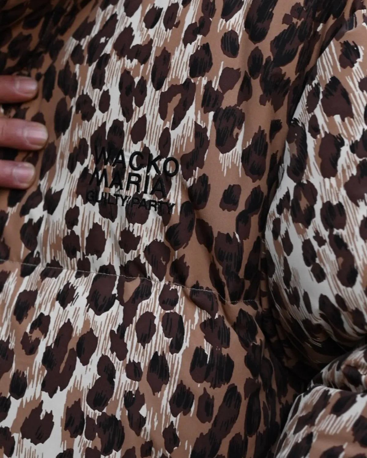 WACKO MARIA × NANGA / LEOPARD DOWN JACKET (25FW-WMO-NA02)