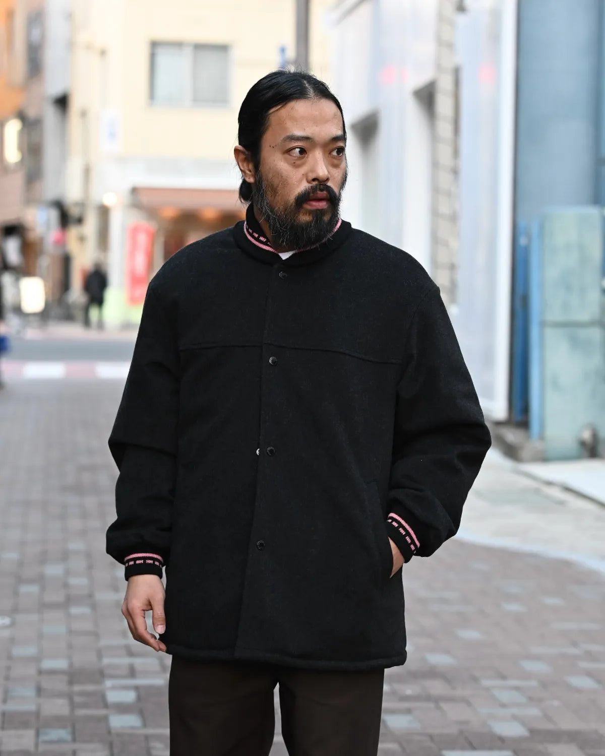WACKO MARIA × LORO PIANA / CAR CLUB JACKET -A- -TYPE-1- (25FW-WMO-BL04)