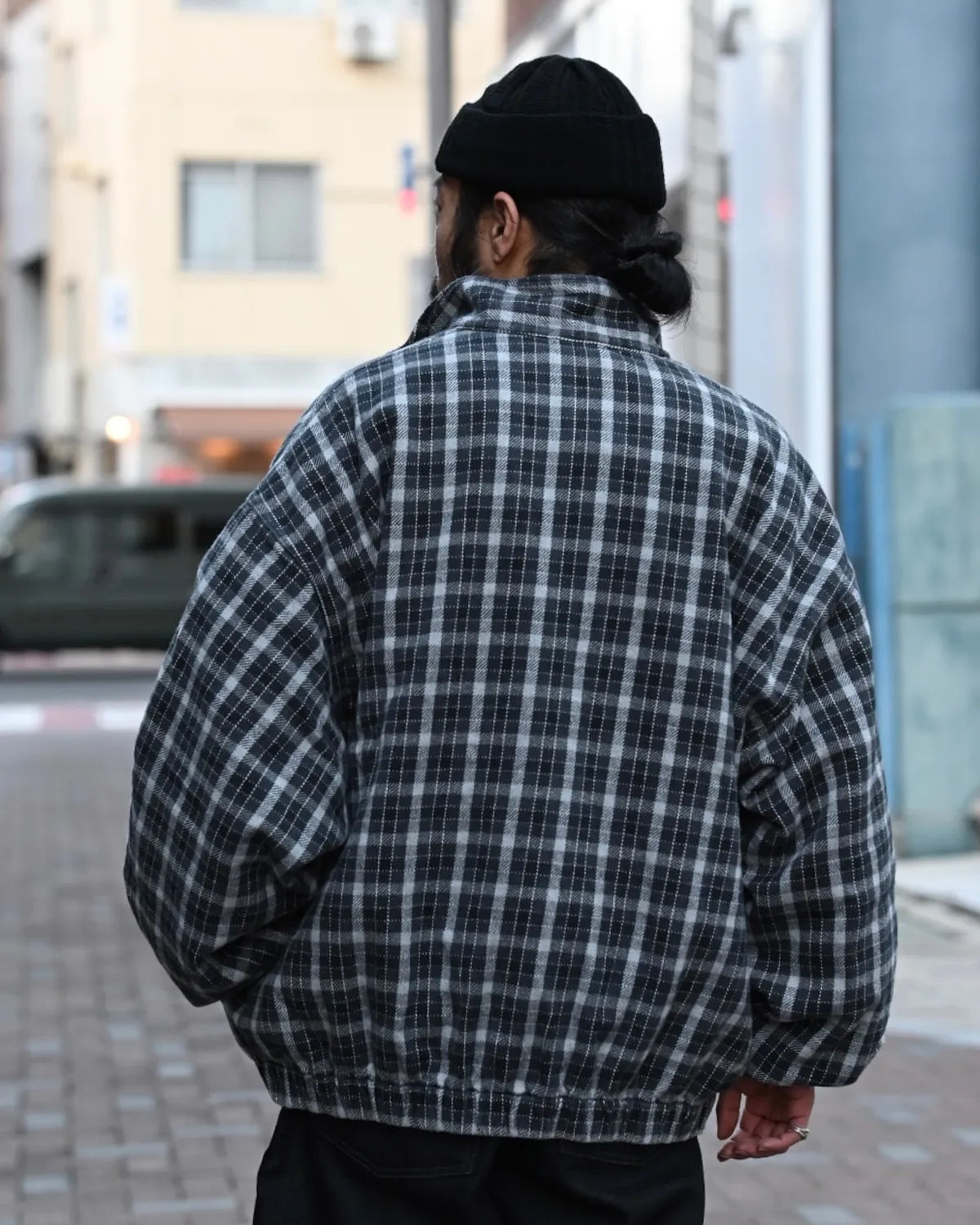 COOTIE PRODUCTIONS® / AD Processing Heavy Flannel Check Half Zip Pullover (CTE-25A408)