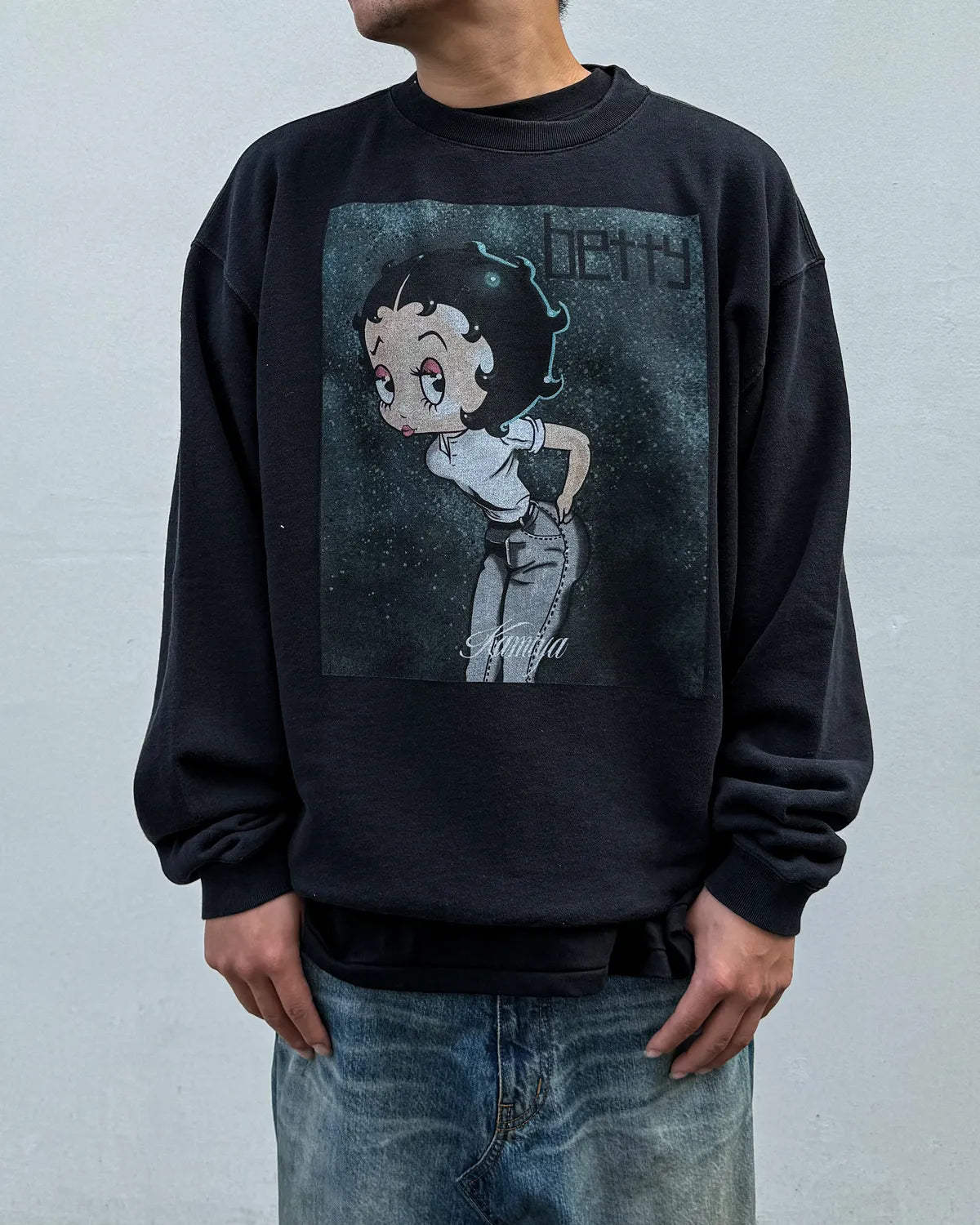 KAMIYA × Betty Boop / "I’m coming out" Betty BoopTM Sweat Pullover (G17PO106)