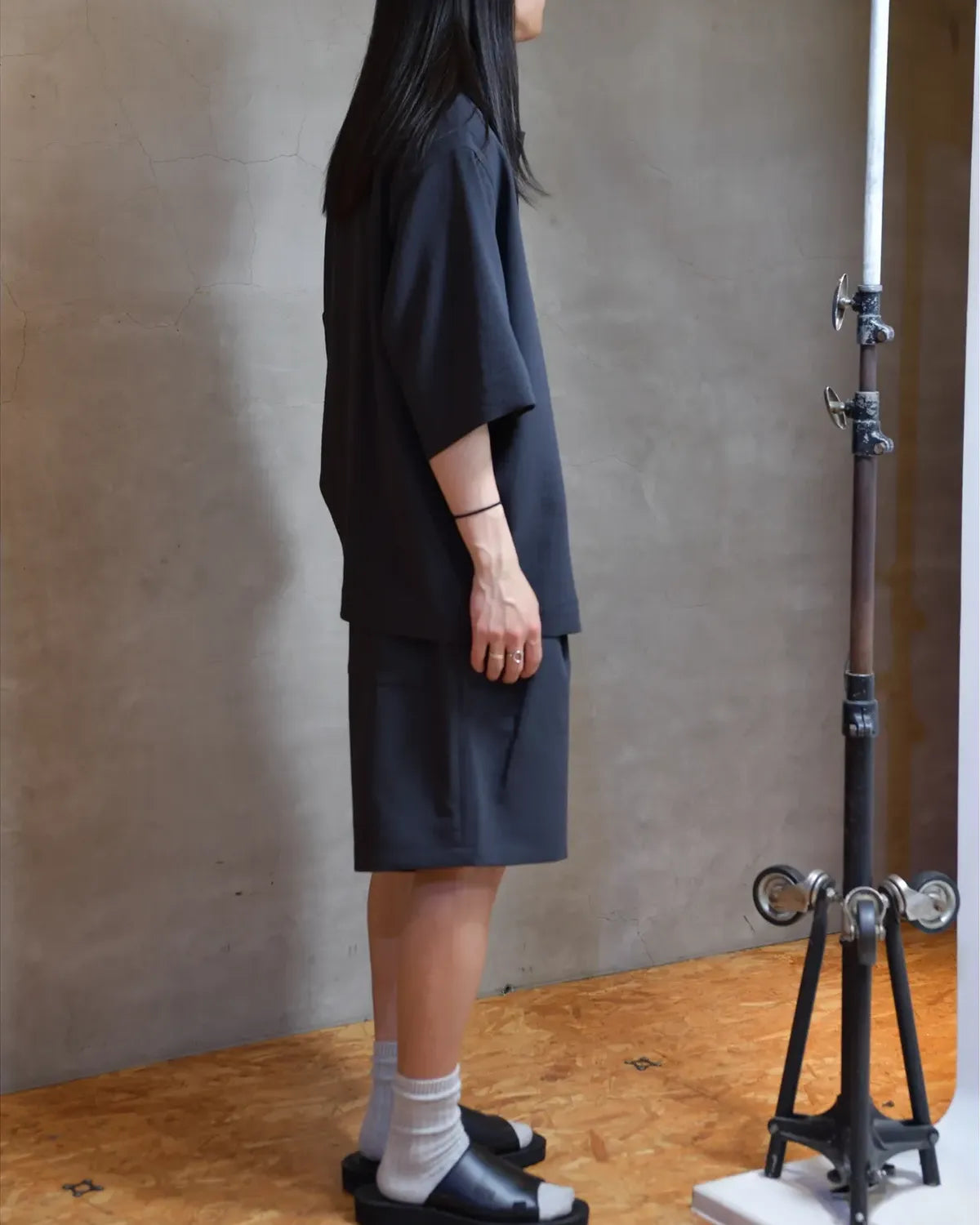 N.HOOLYWOOD COMPILE / 2TUCK EASY HALF PANTS (2261-CP50-010)