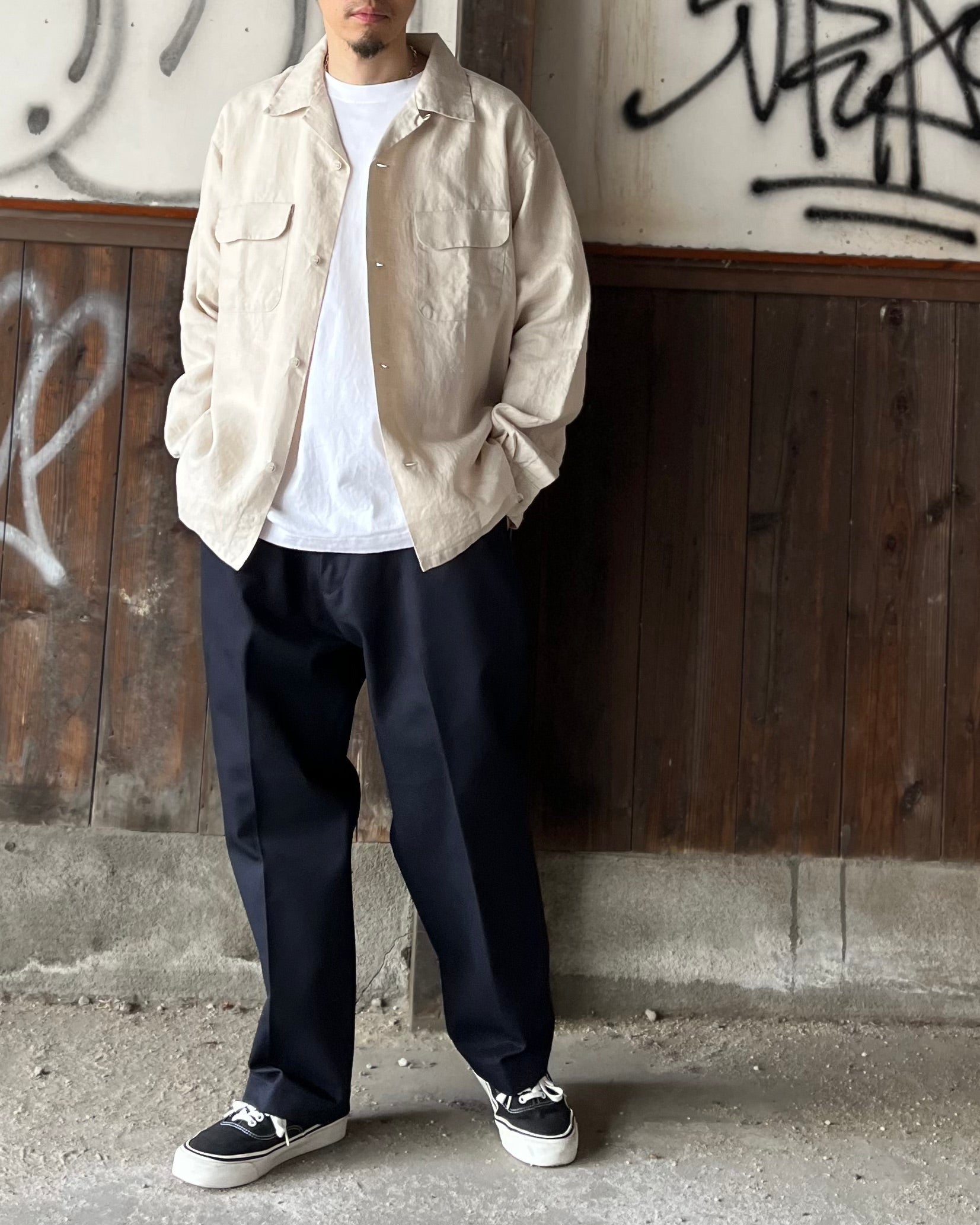 SEQUEL / LINEN LONG SLEEVE SHIRT (SQ-26SS-SH-03)