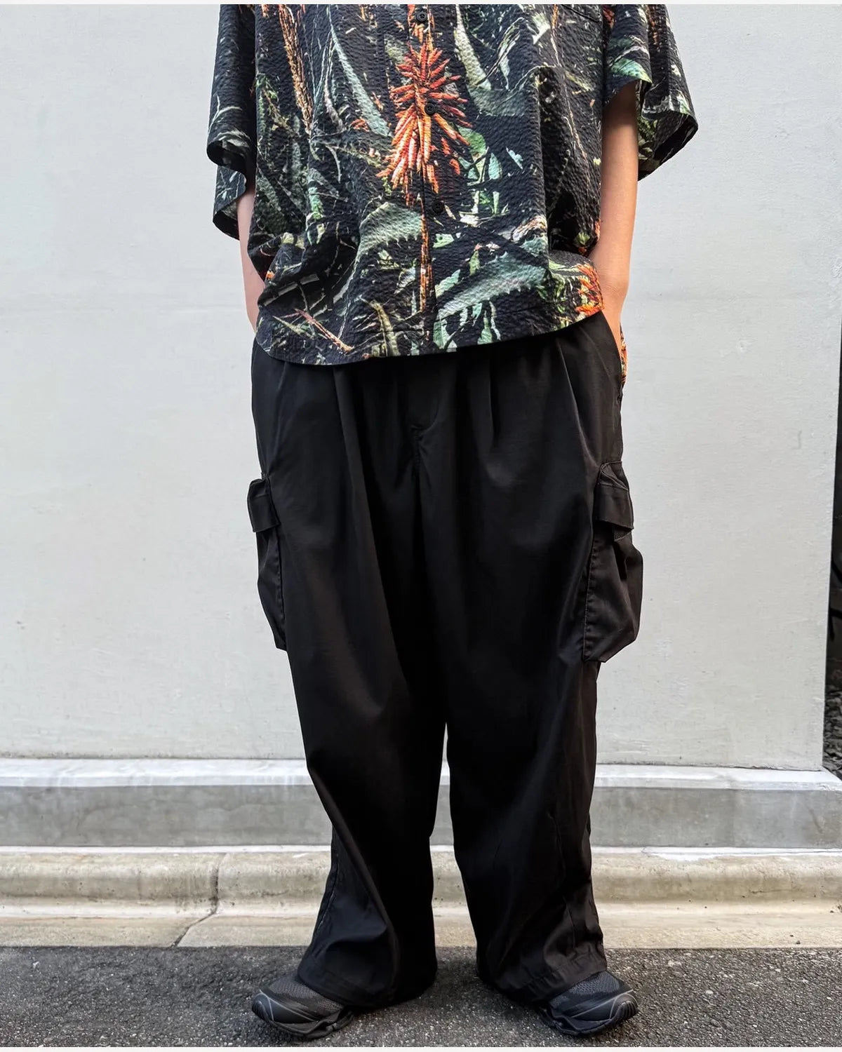 TIGHTBOOTH / STRIPE BAGGY CARGO PANTS (SU26-B06)