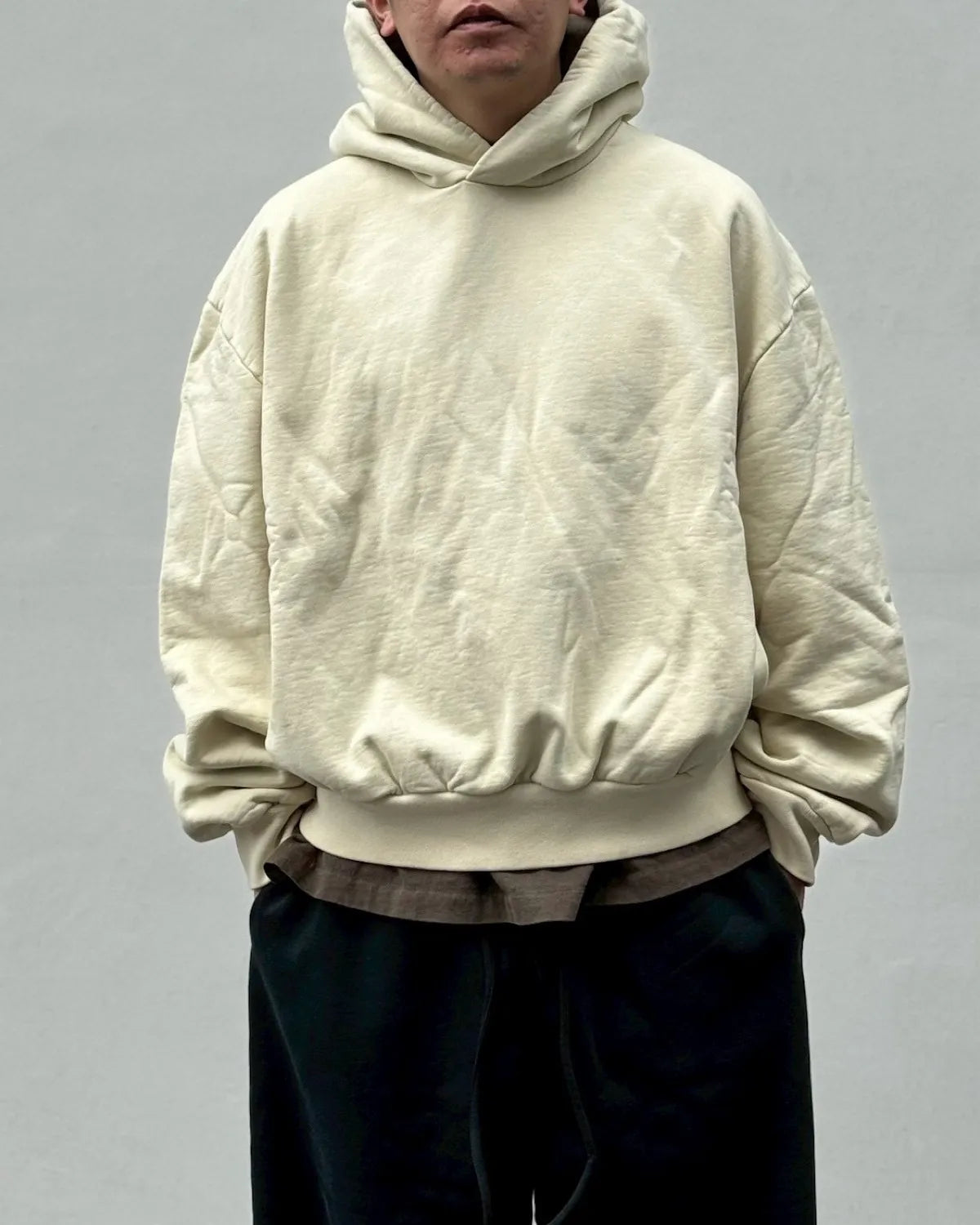 FEAR OF GOD / CLASSIC FIT HALF RAGLAN HOODIE (FG9M12-9937BHF)